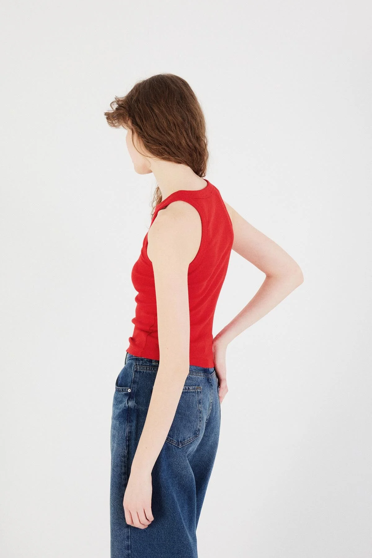 Halter Neck Top With Ribbed - Image 75