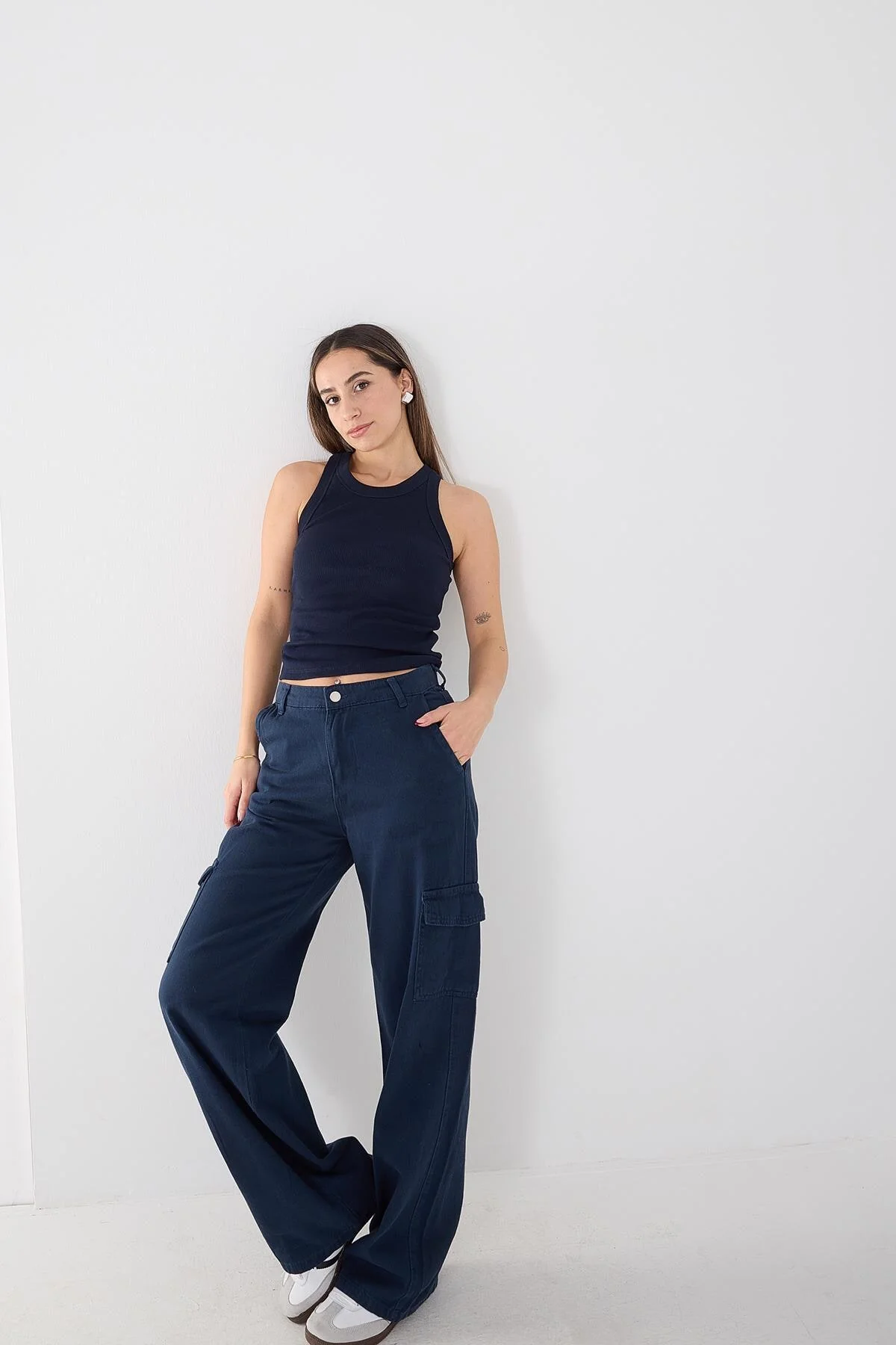 Halter Neck Top With Ribbed - Image 77