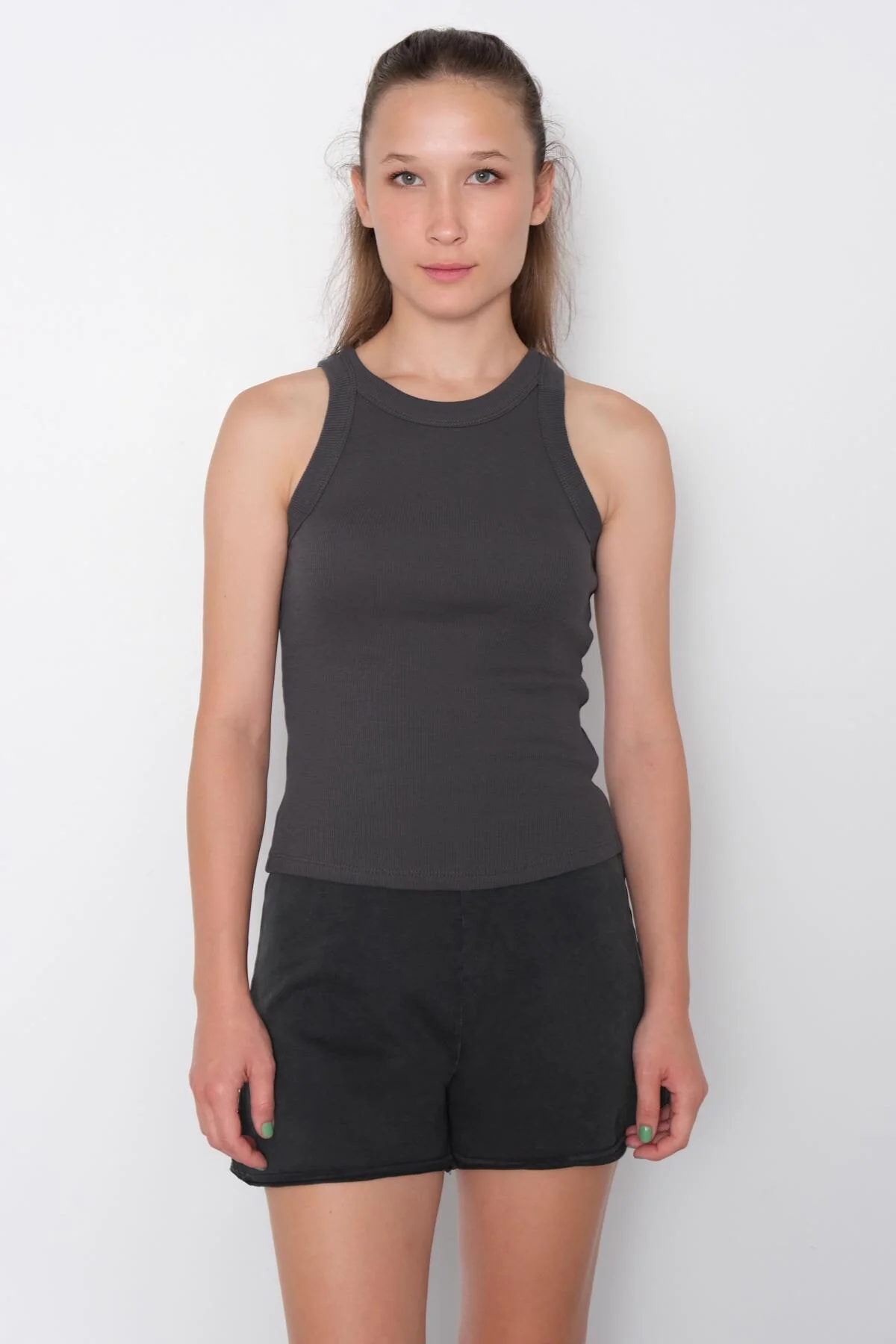 Halter Neck Top With Ribbed - Image 87