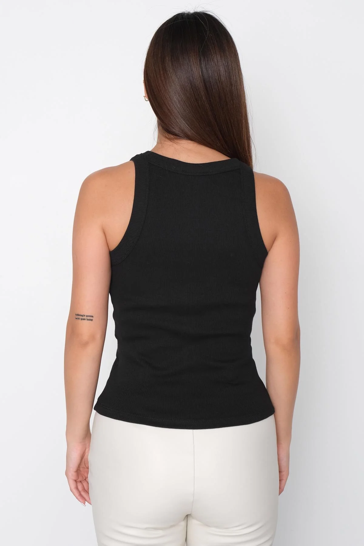 Halter Neck Top With Ribbed - Image 95
