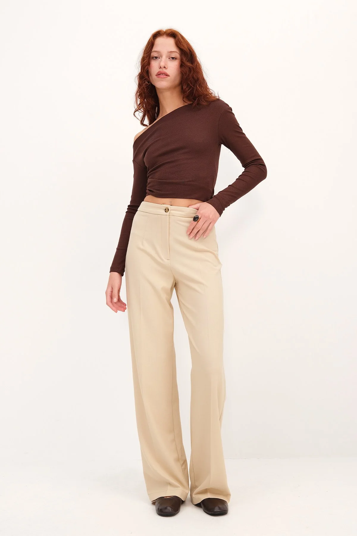 High-Waisted Wide Leg Trousers - Image 11