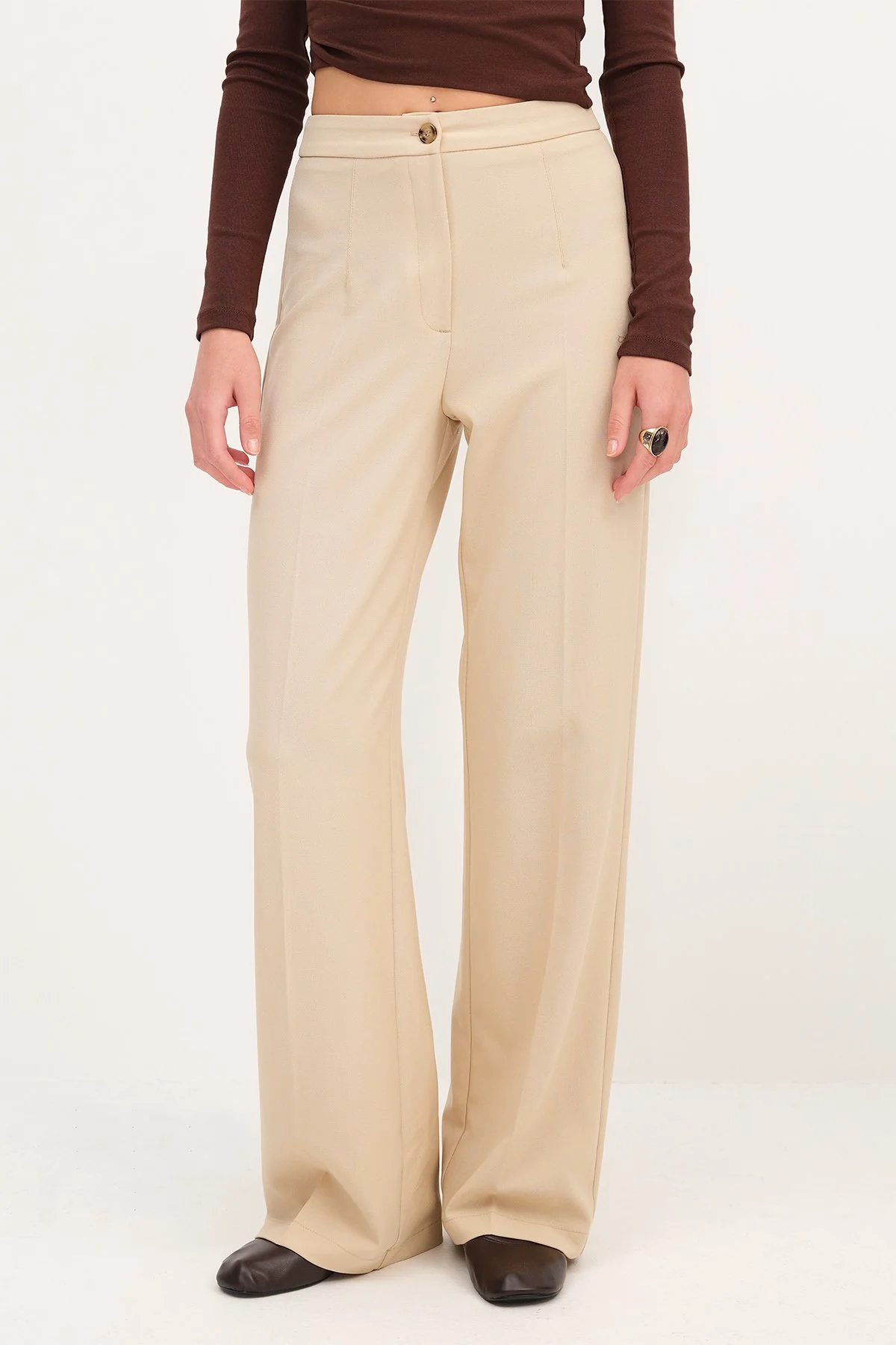 High-Waisted Wide Leg Trousers - Image 12