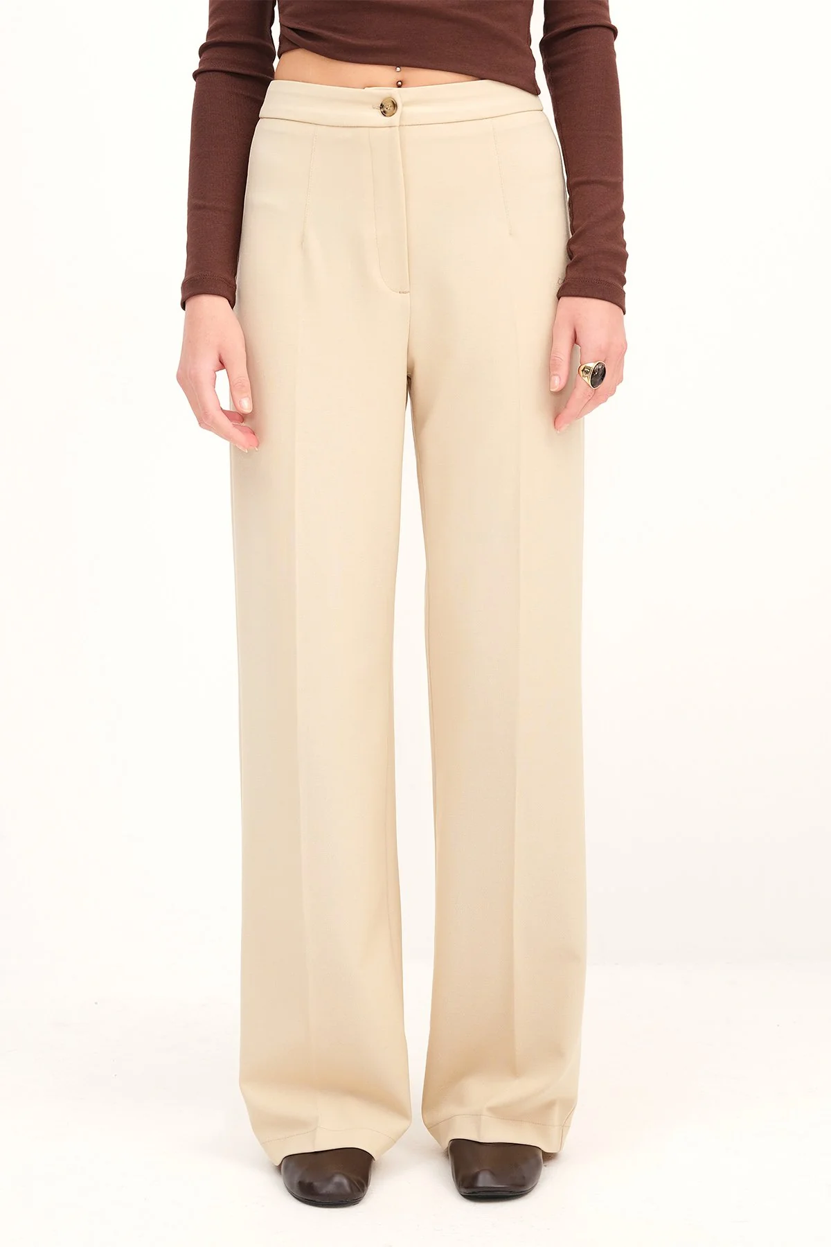 High-Waisted Wide Leg Trousers - Image 16