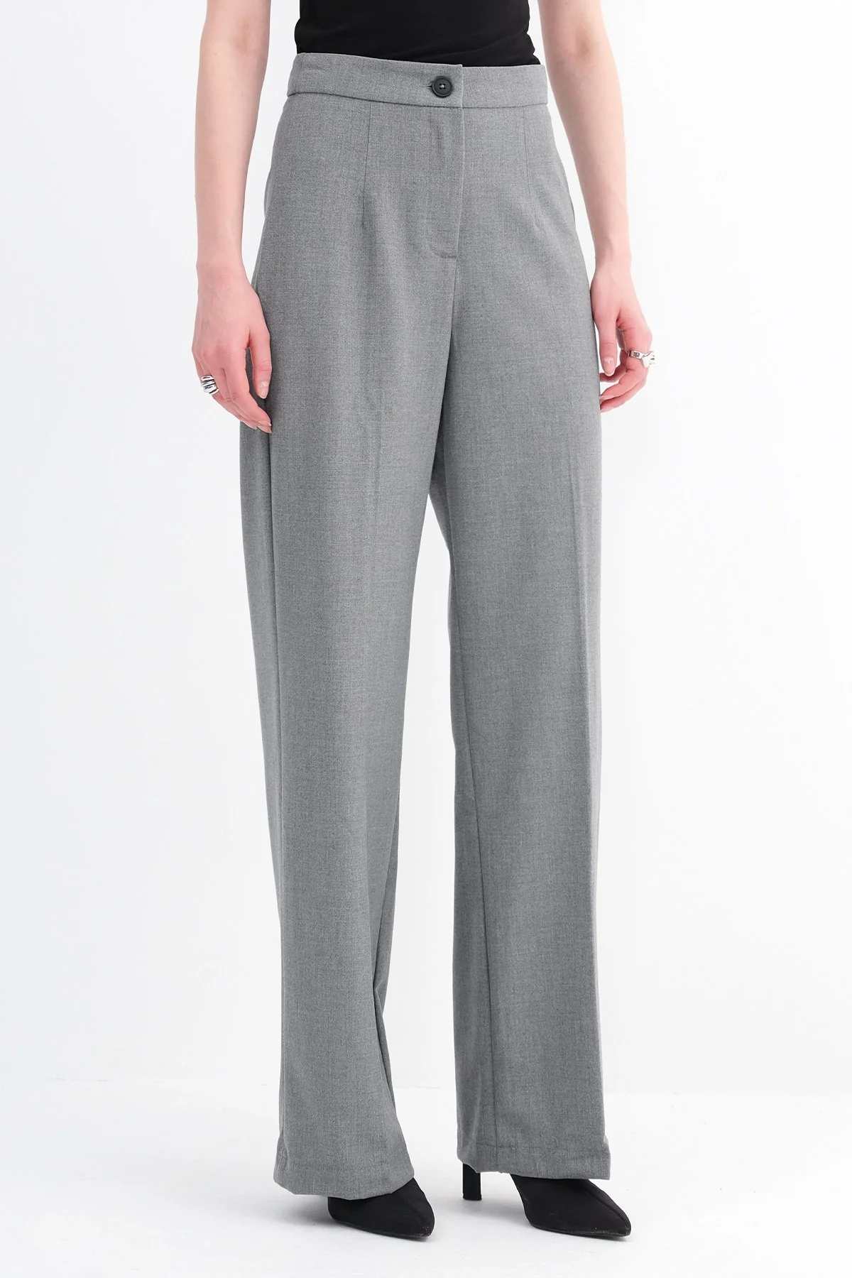 High-Waisted Wide Leg Trousers - Image 30