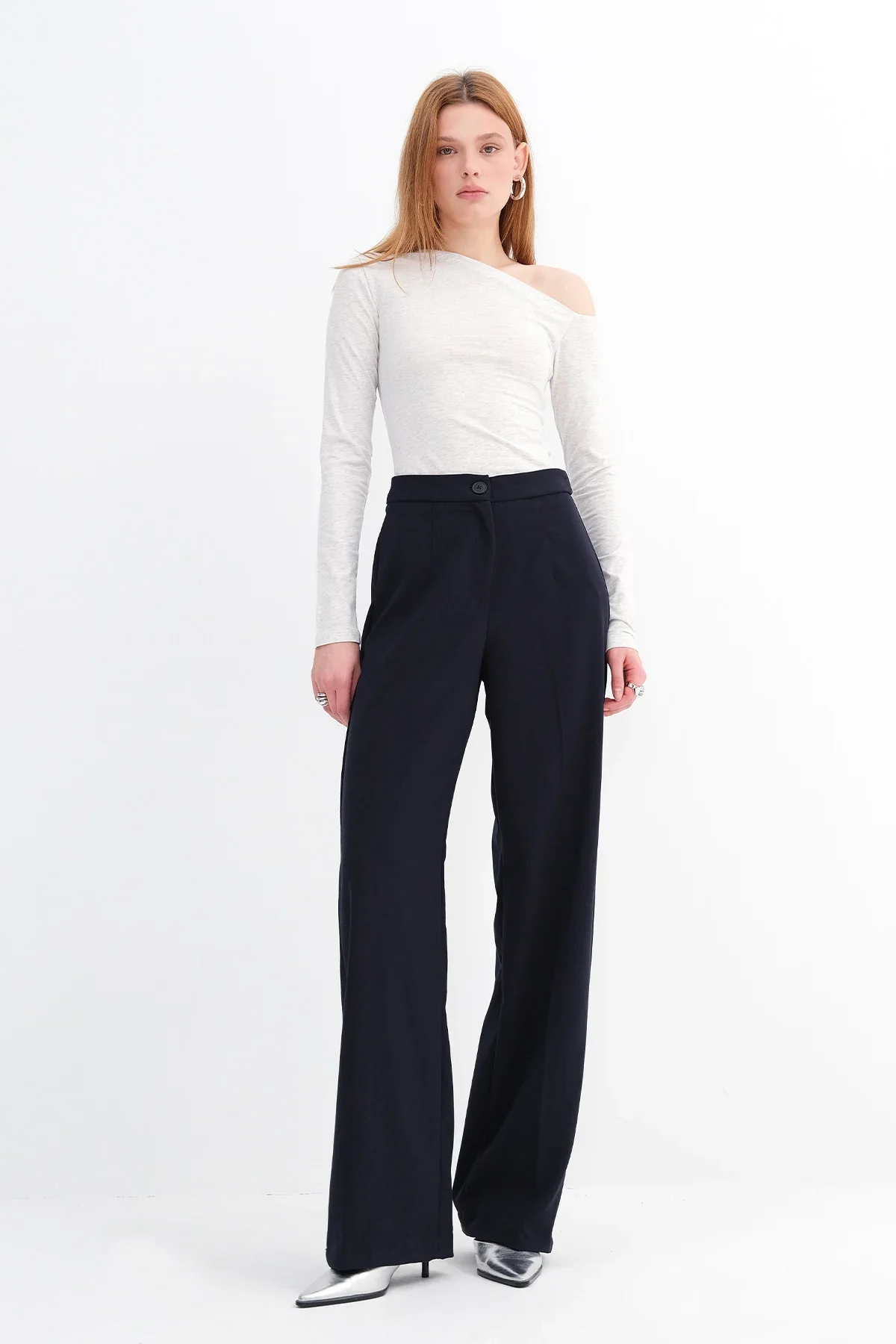High-Waisted Wide Leg Trousers - Image 47