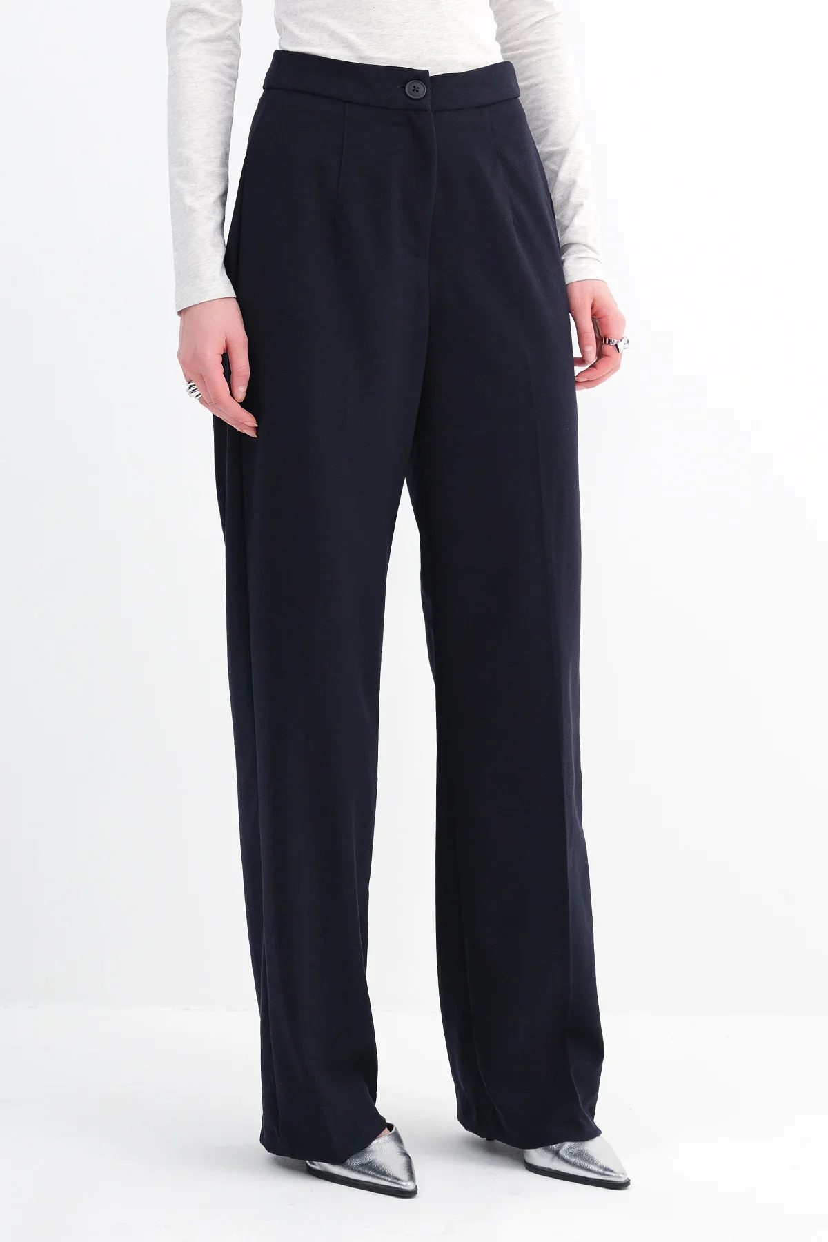 High-Waisted Wide Leg Trousers - Image 48
