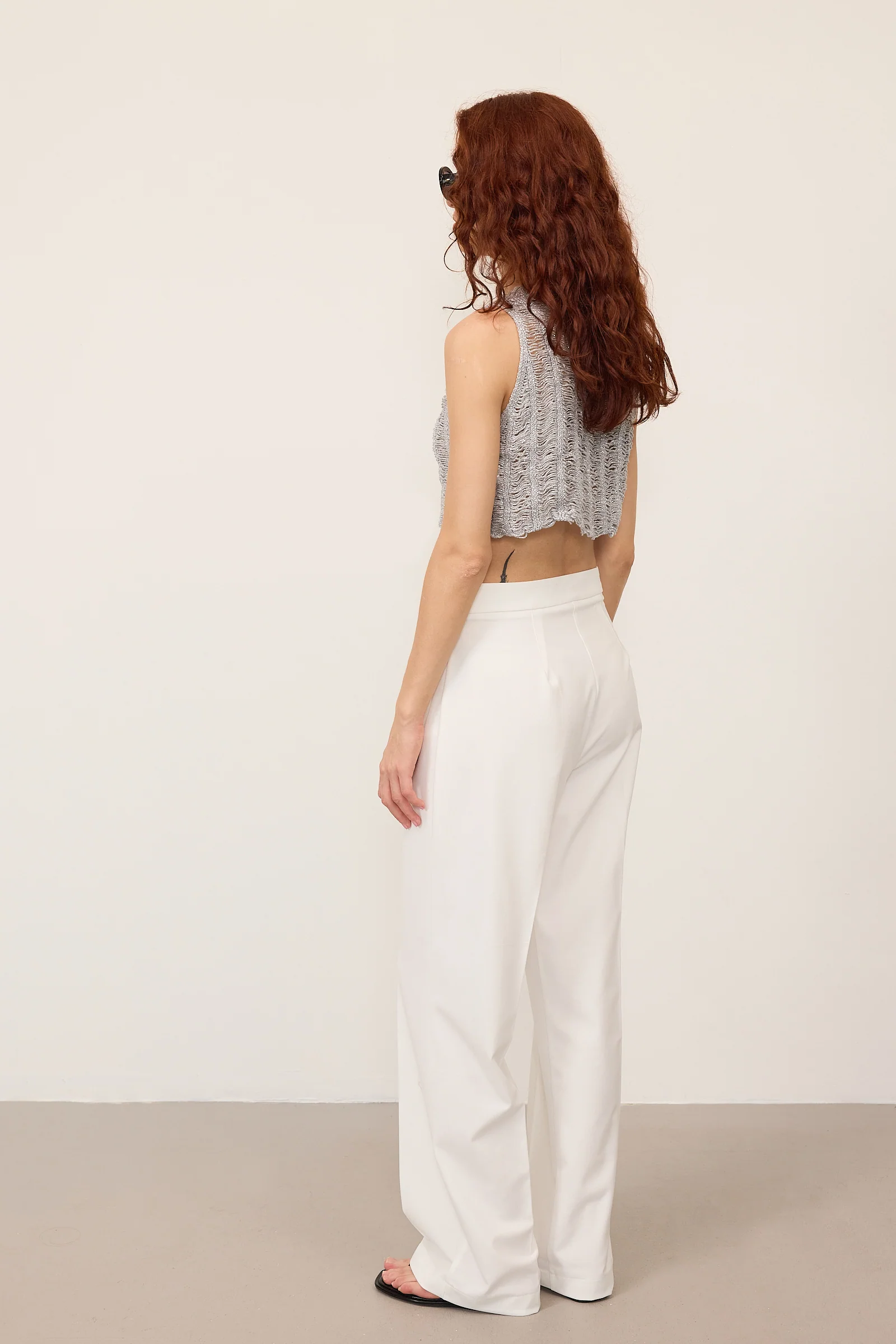 High-Waisted Wide Leg Trousers - Image 5