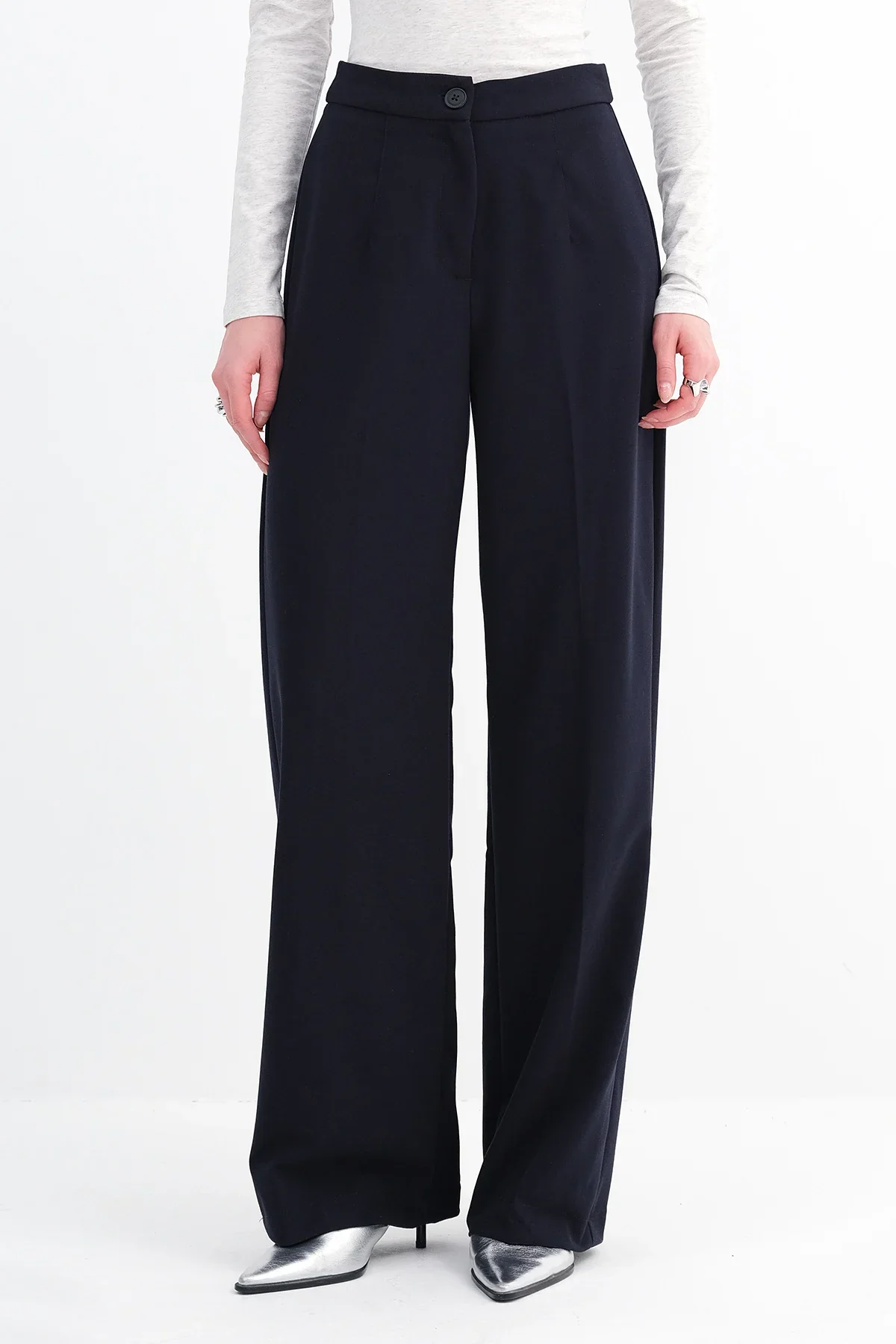 High-Waisted Wide Leg Trousers - Image 51