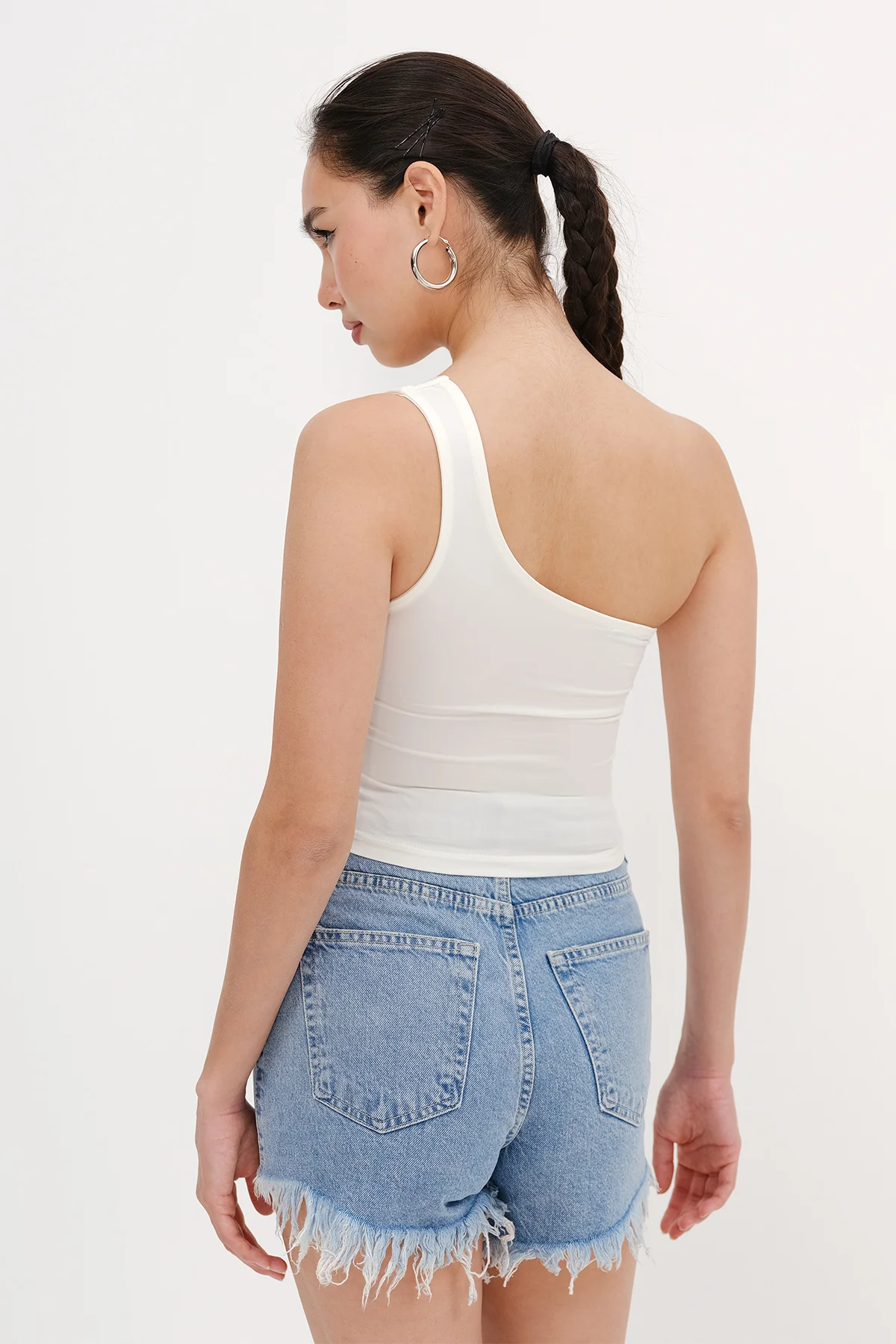 One-Shoulder Crop Bustier - Image 10
