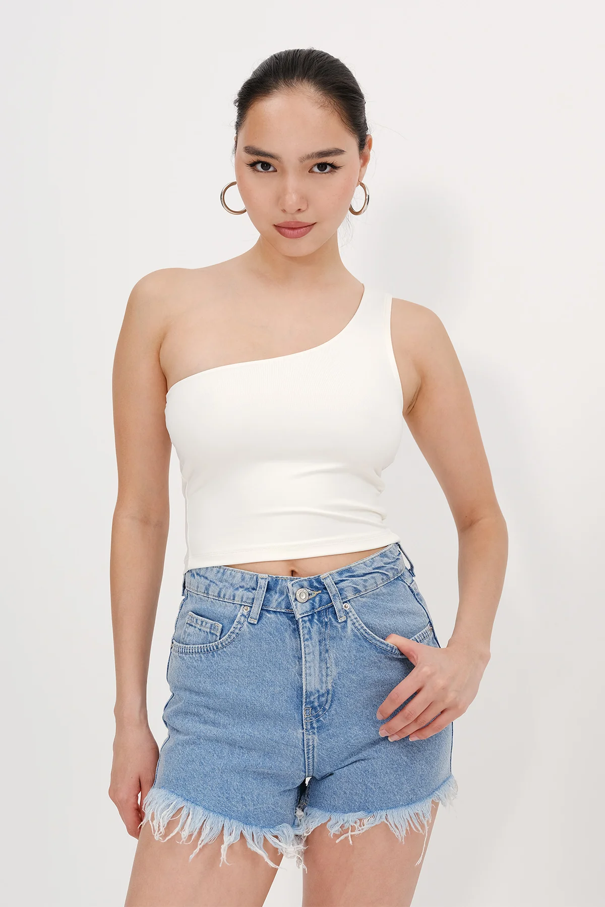 One-Shoulder Crop Bustier - Image 11