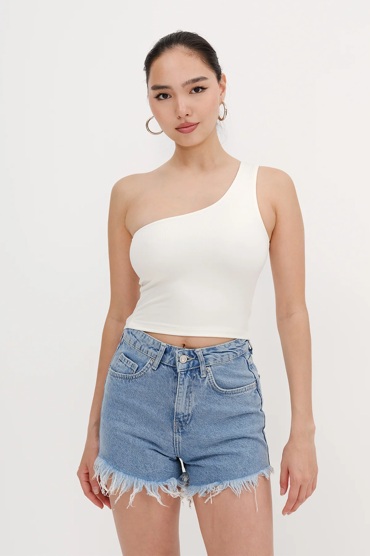 One-Shoulder Crop Bustier - Image 7
