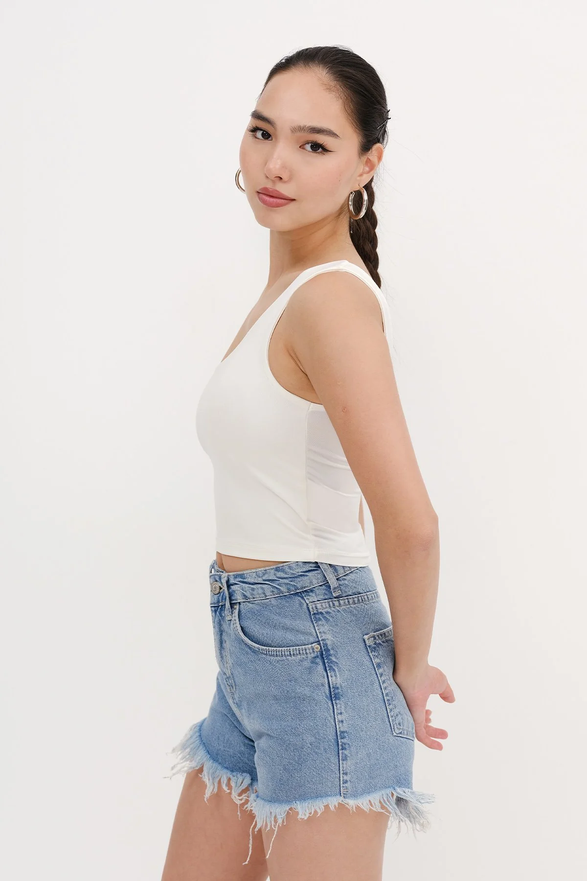 One-Shoulder Crop Bustier - Image 9