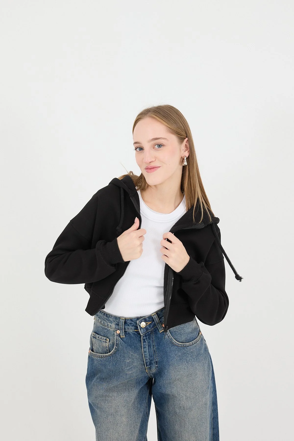 Raised Zipper Sweatshirt - Image 10