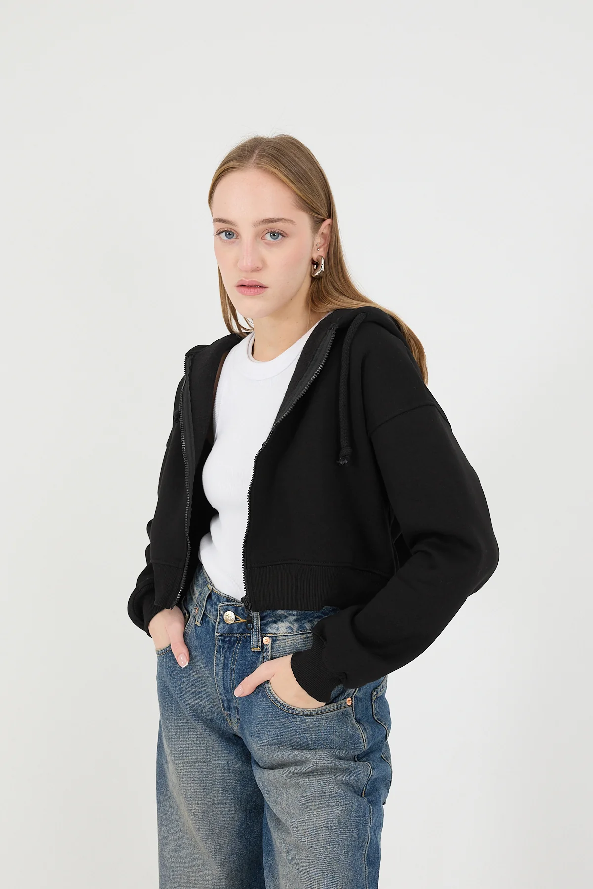 Raised Zipper Sweatshirt - Image 12