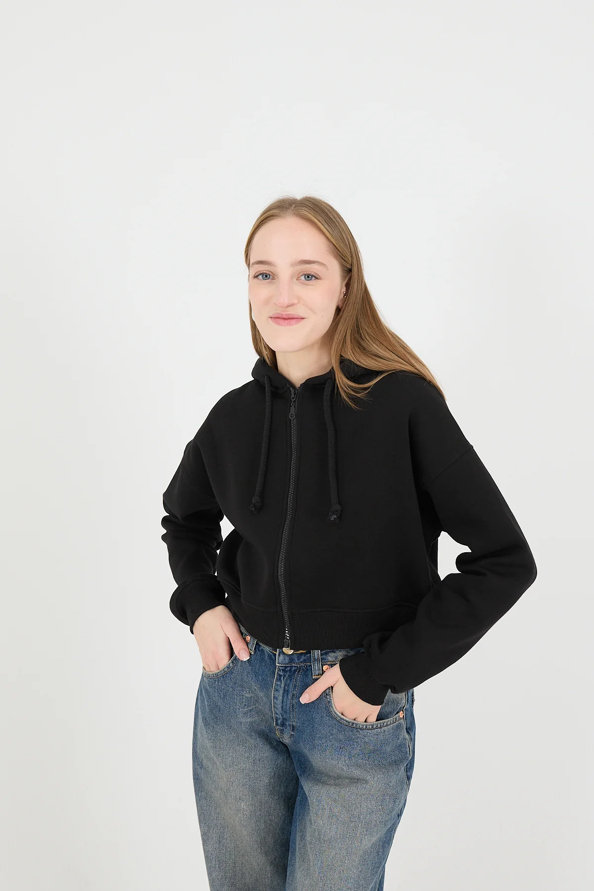Raised Zipper Sweatshirt - Image 8