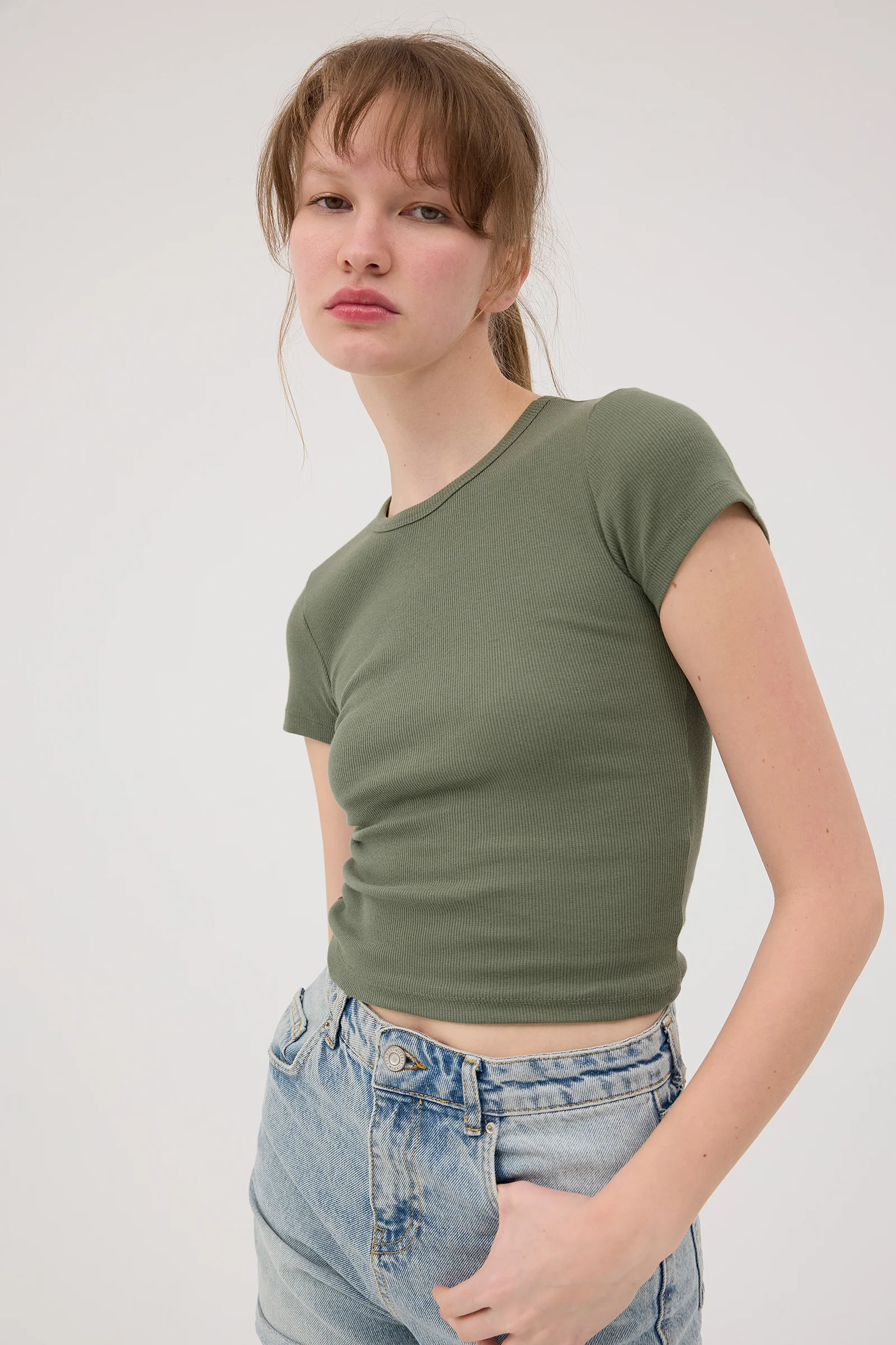 Round Neck Basic T-shirt - Image 49