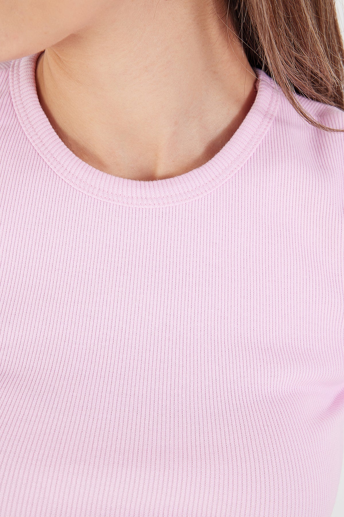 Round Neck Basic T-shirt - Image 71