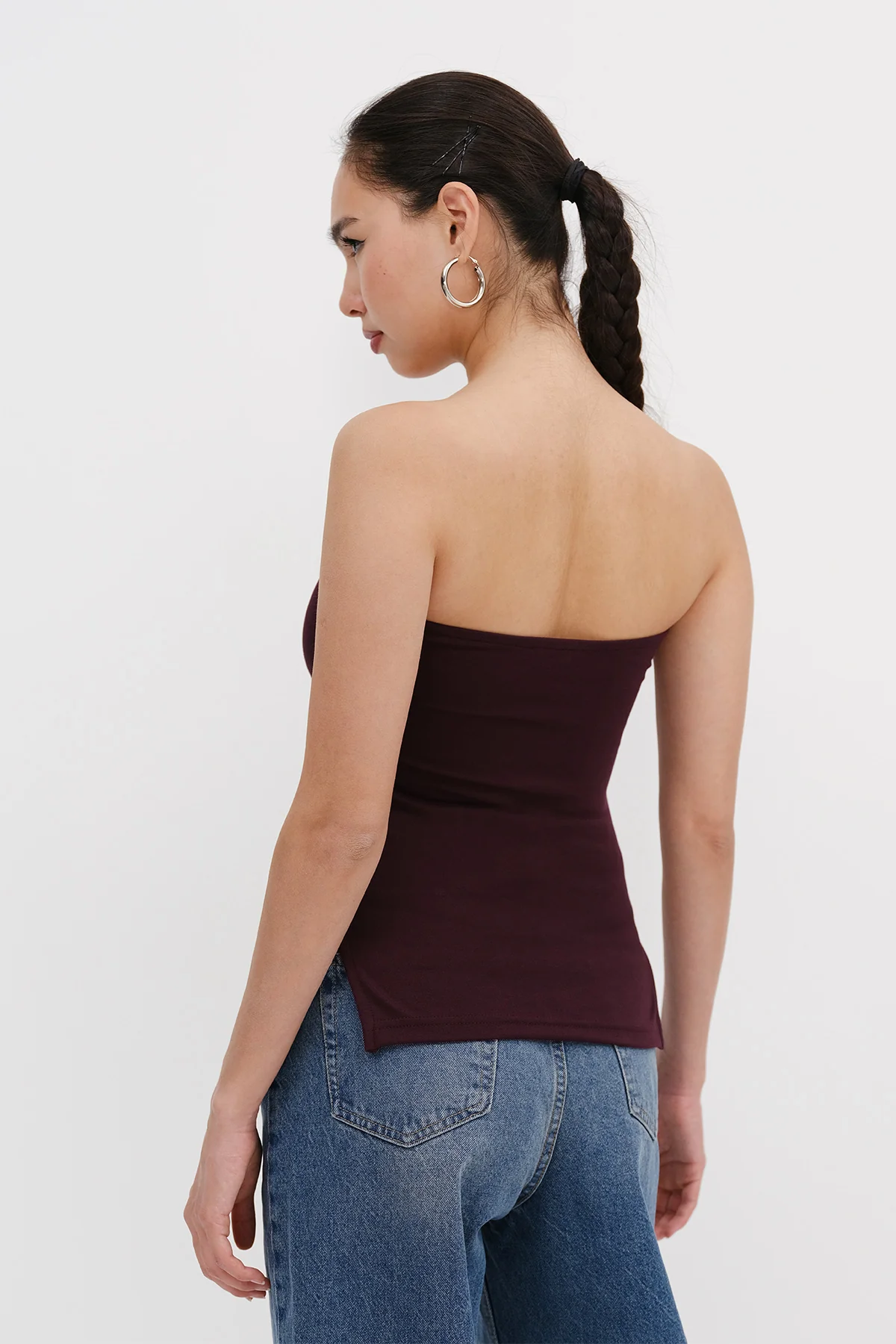 Strapless Gathered Bustier - Image 10