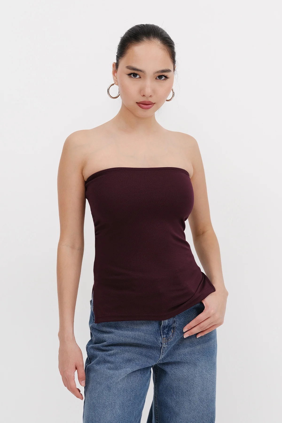 Strapless Gathered Bustier - Image 11