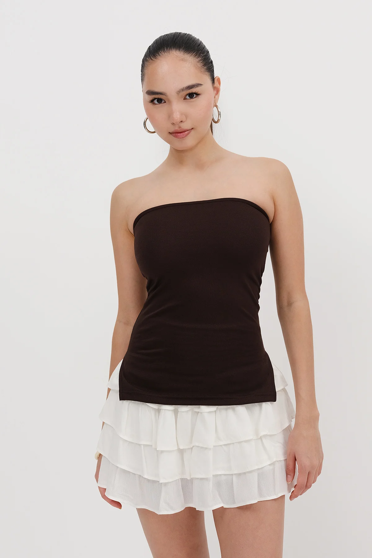 Strapless Gathered Bustier - Image 13