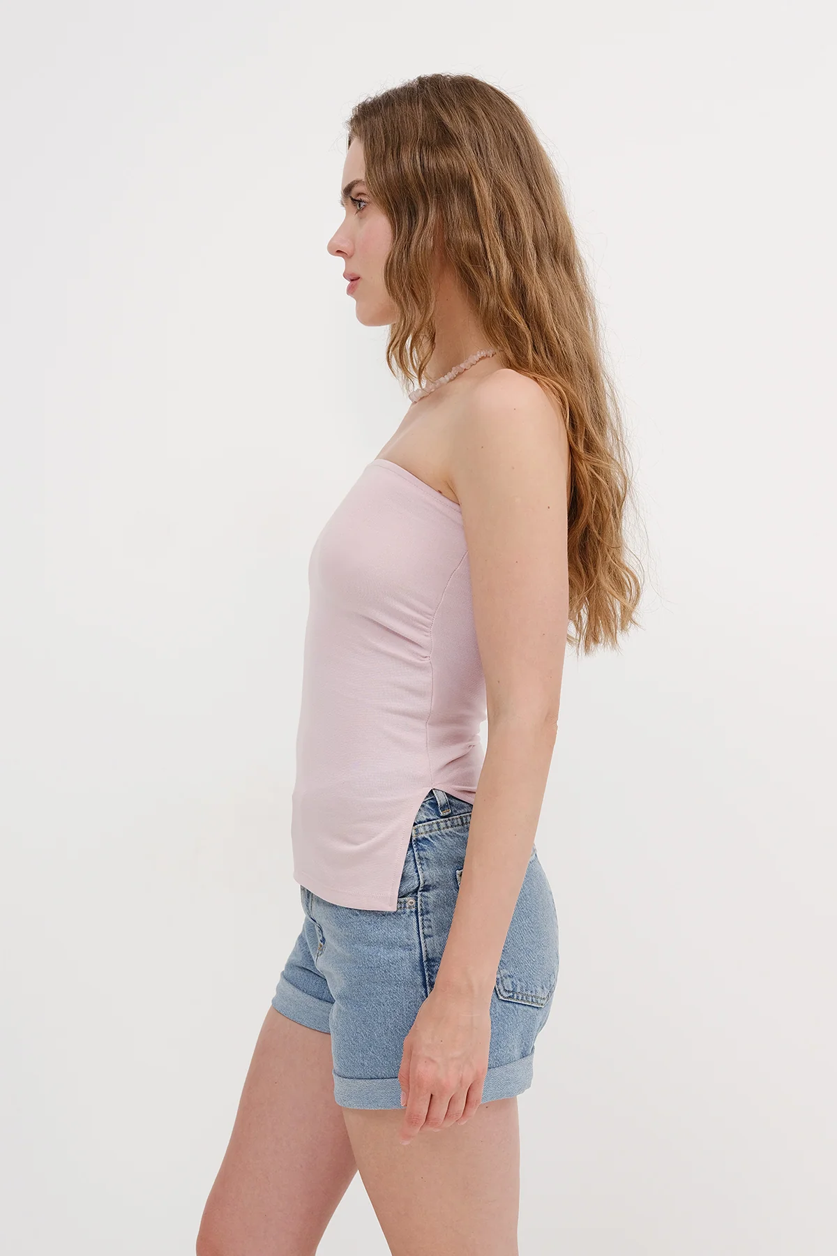 Strapless Gathered Bustier - Image 4