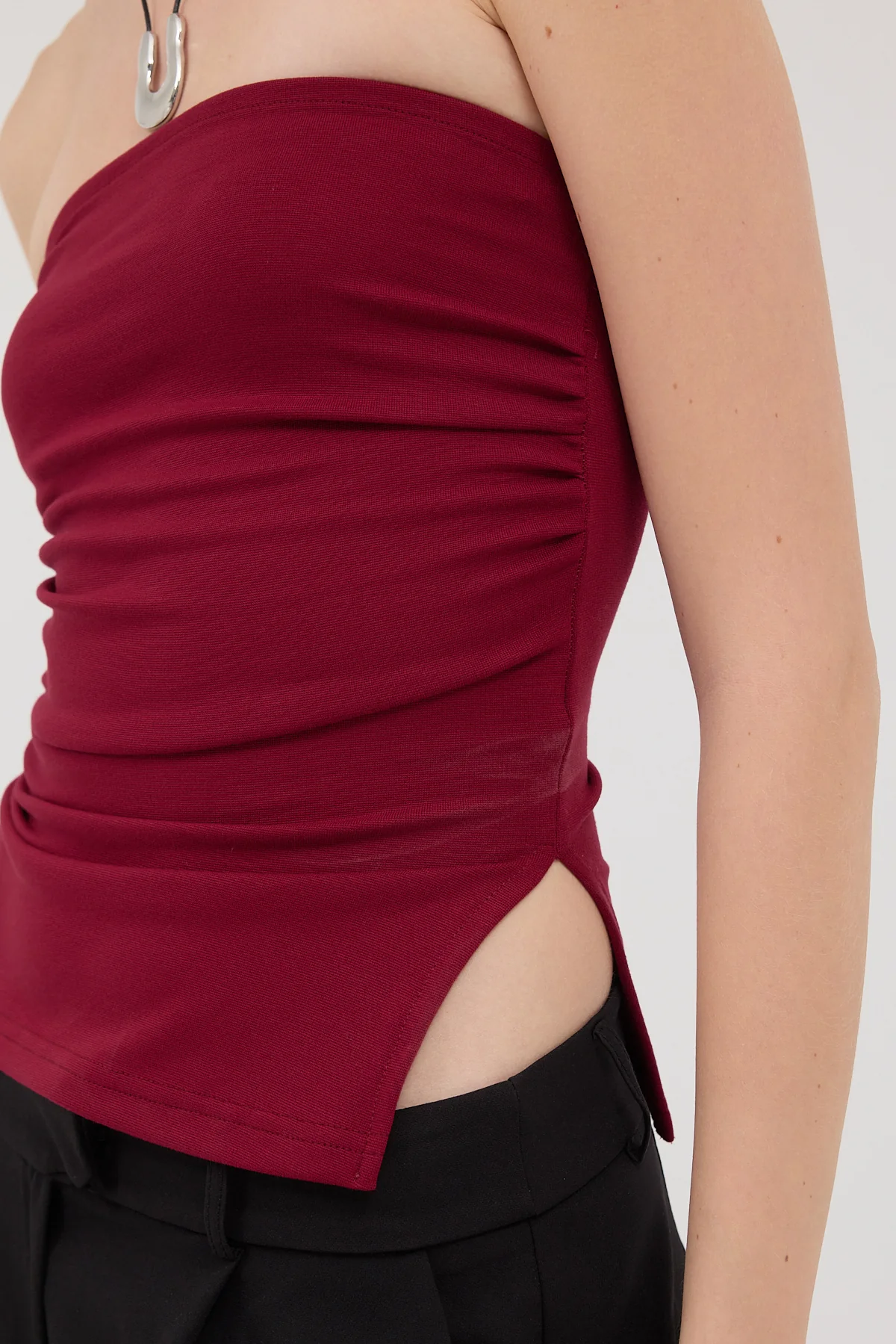 Strapless Gathered Bustier - Image 41