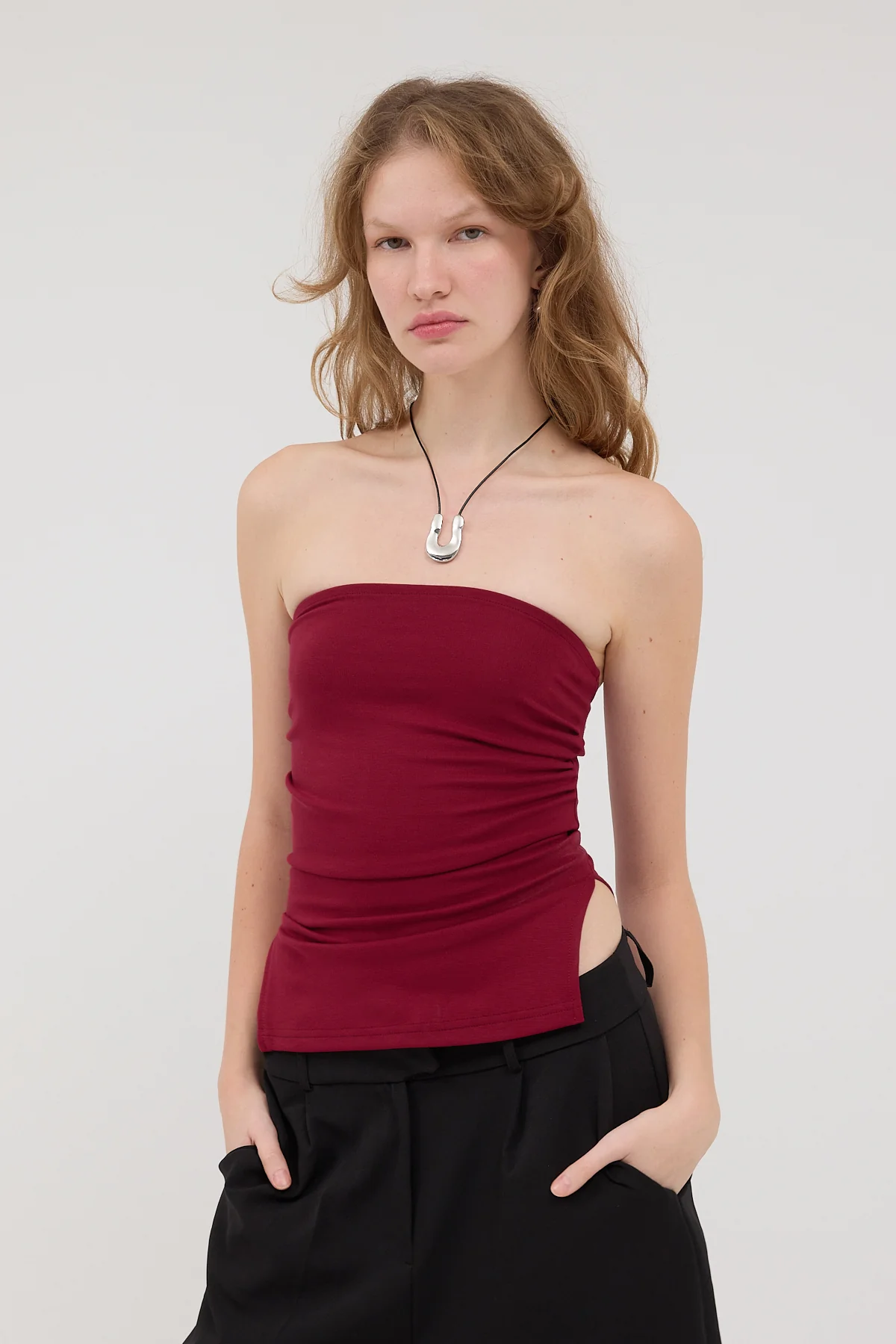 Strapless Gathered Bustier - Image 44