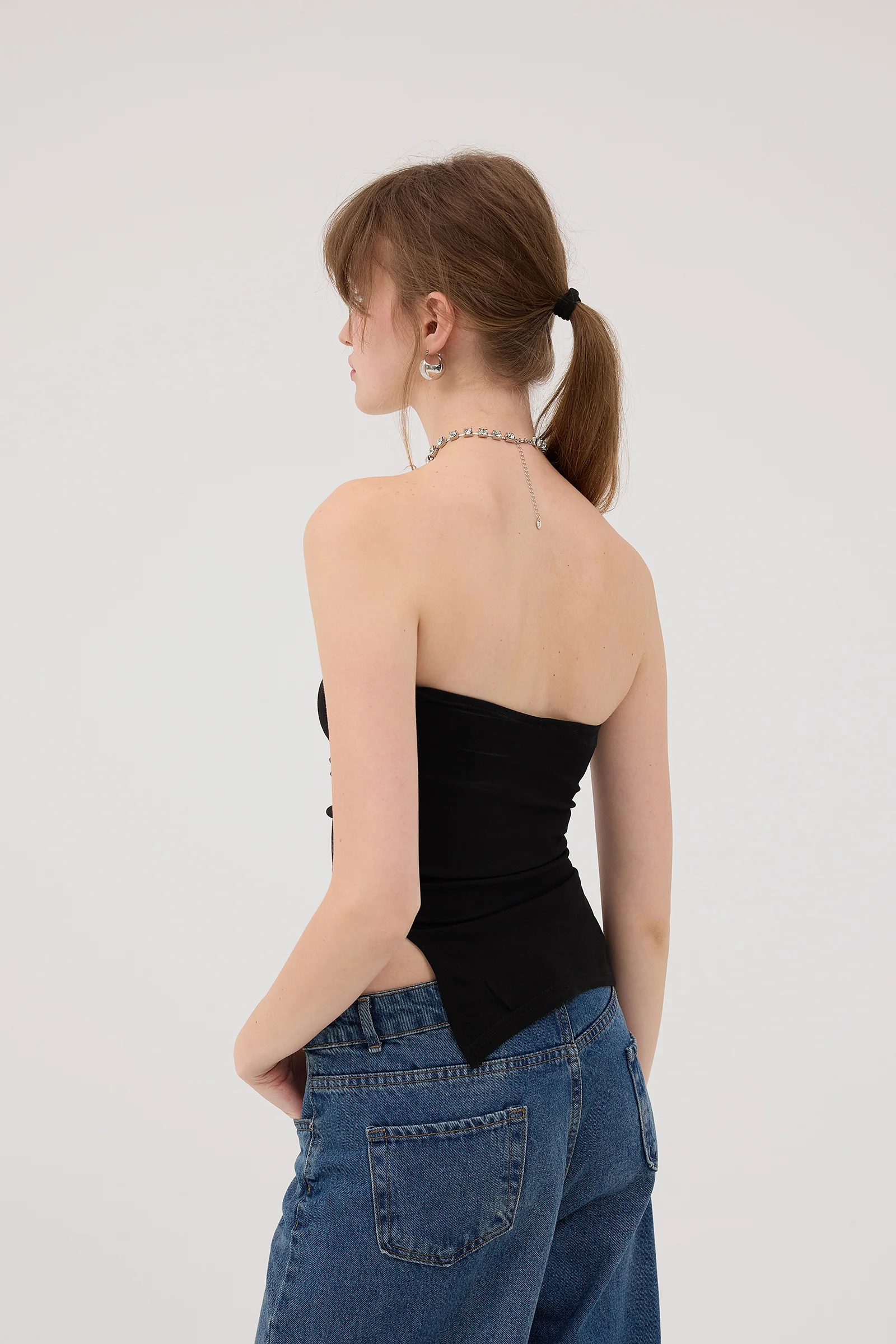 Strapless Gathered Bustier - Image 48