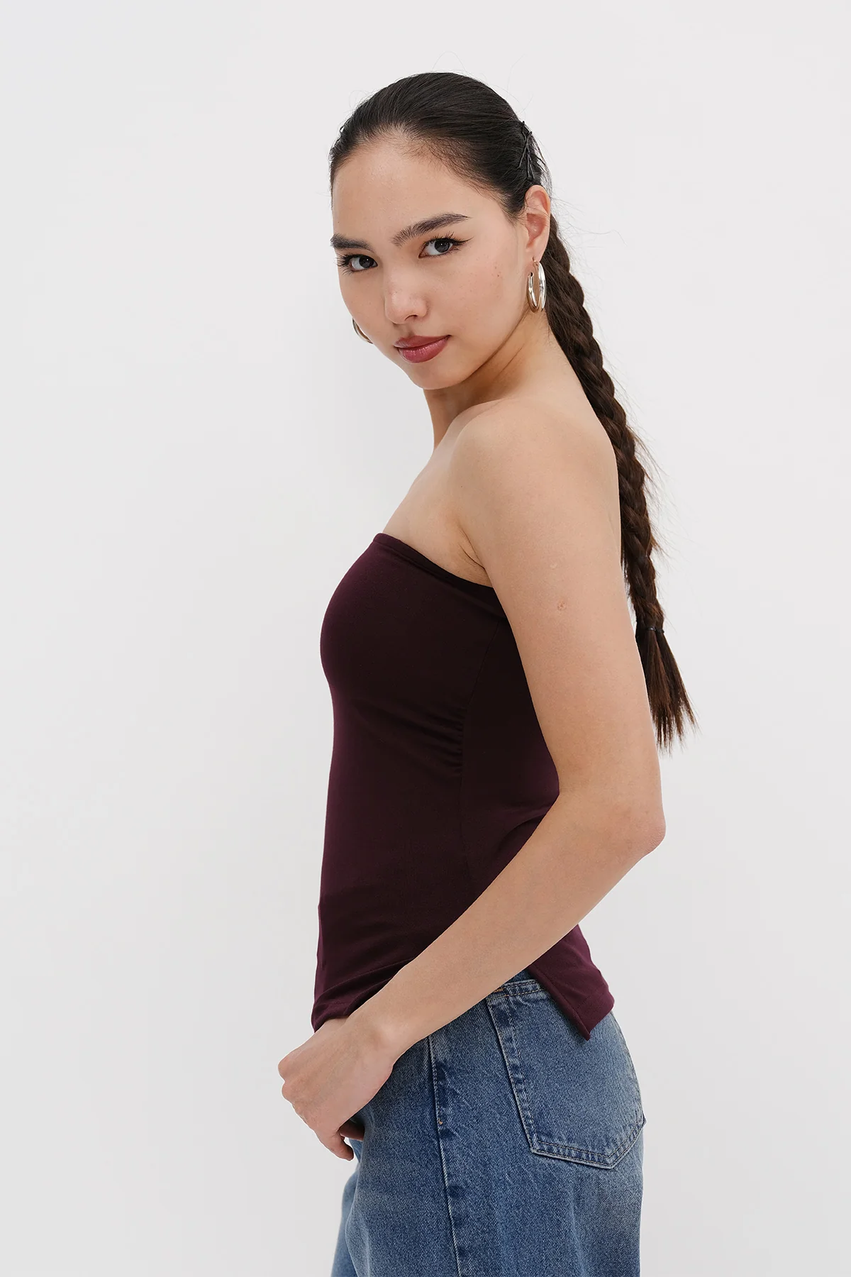 Strapless Gathered Bustier - Image 9