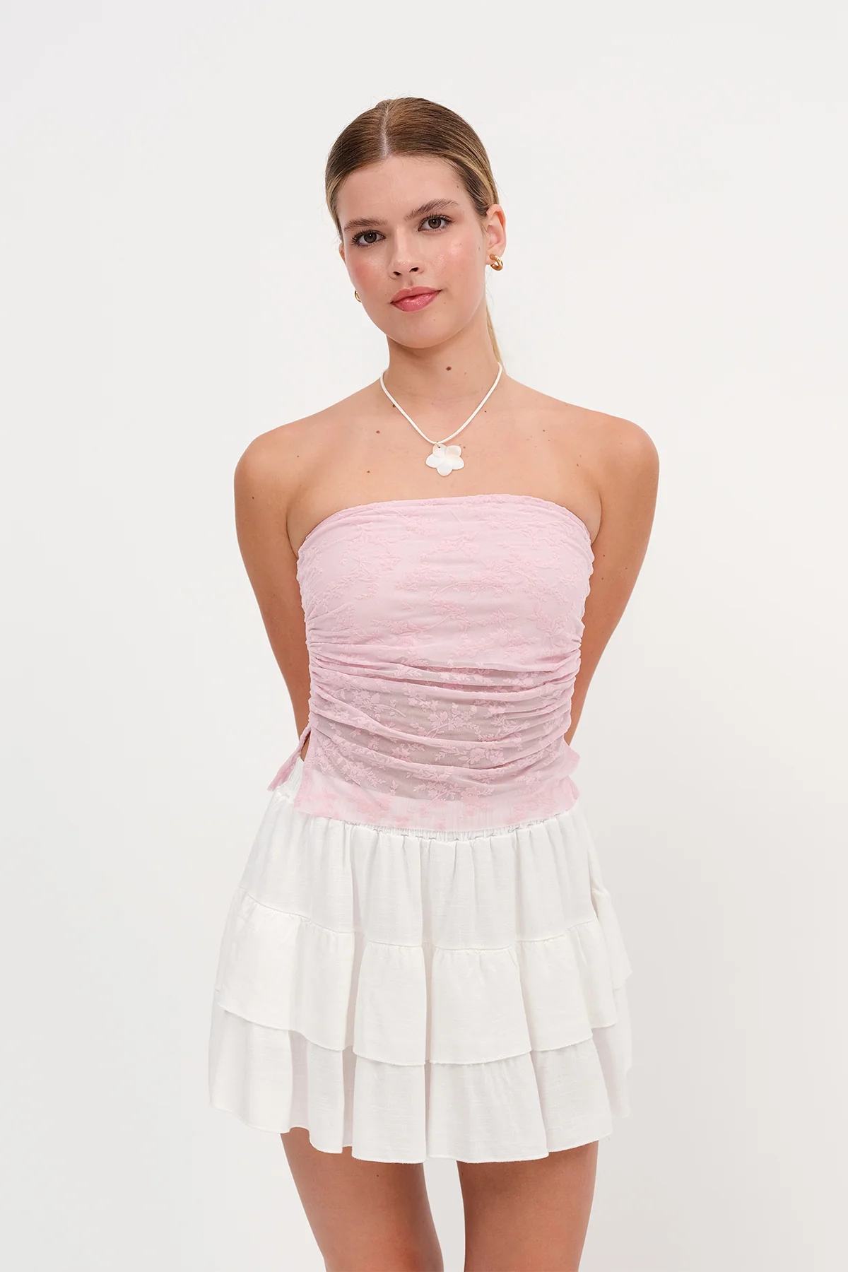 Strapless Printed Bustier - Image 10