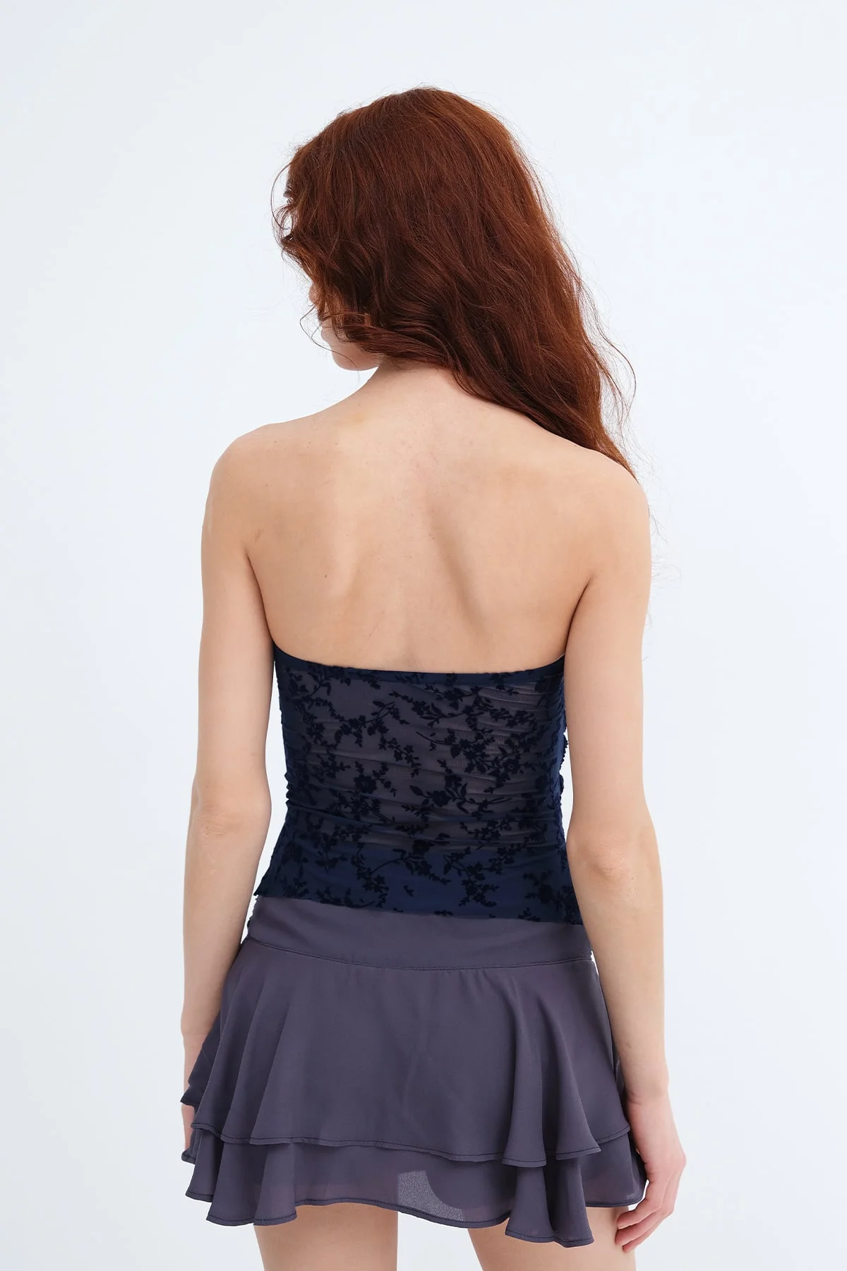 Strapless Printed Bustier - Image 11