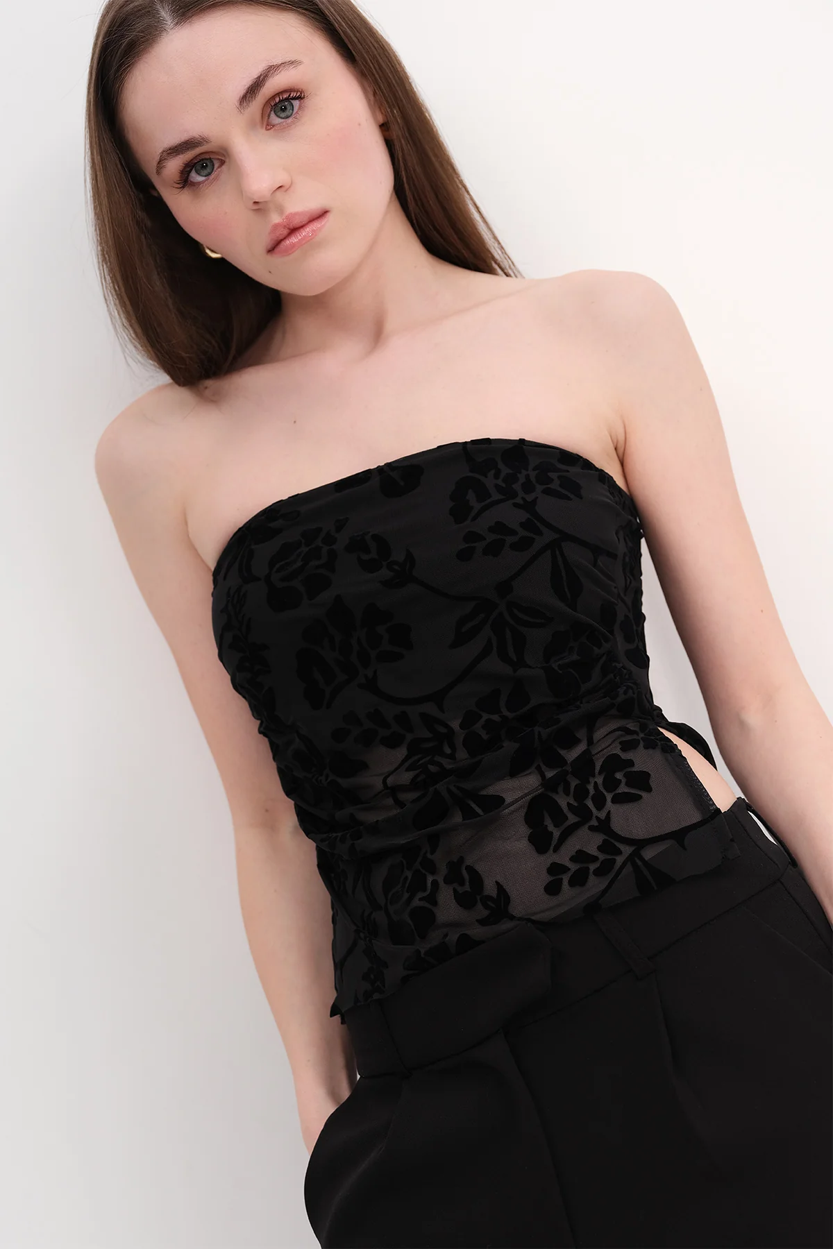 Strapless Printed Bustier - Image 23