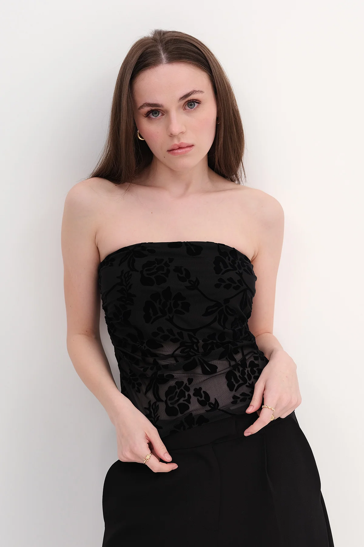 Strapless Printed Bustier - Image 26