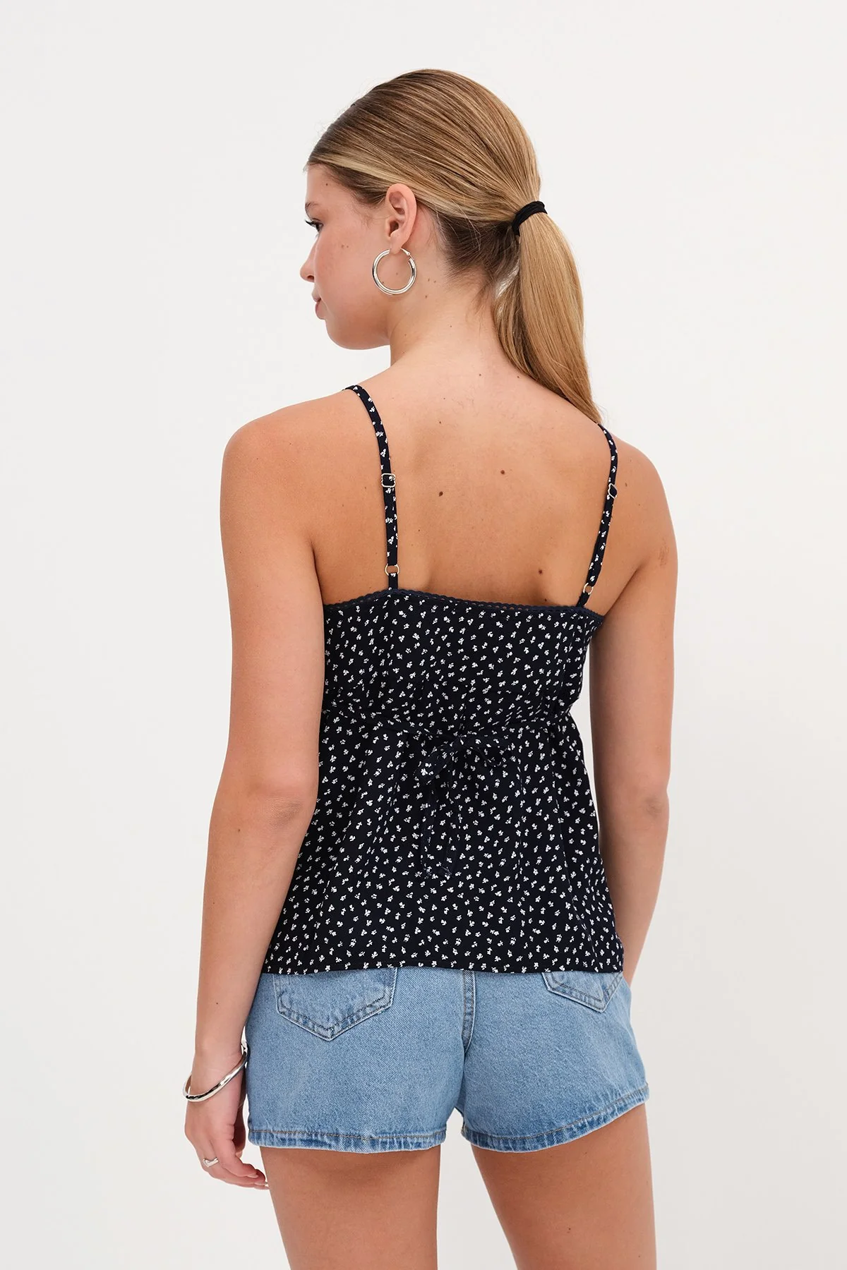 Strappy Patterned Blouse - Image 17