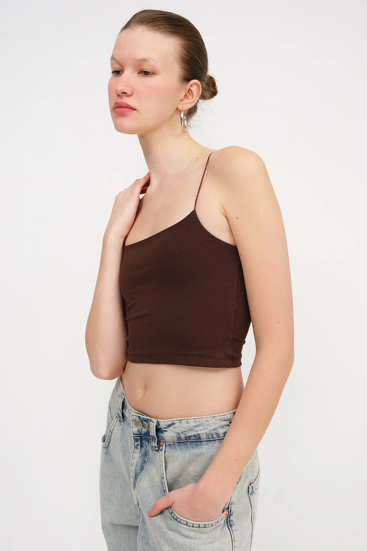 Thin Strapped Crop Bustier - Image 4