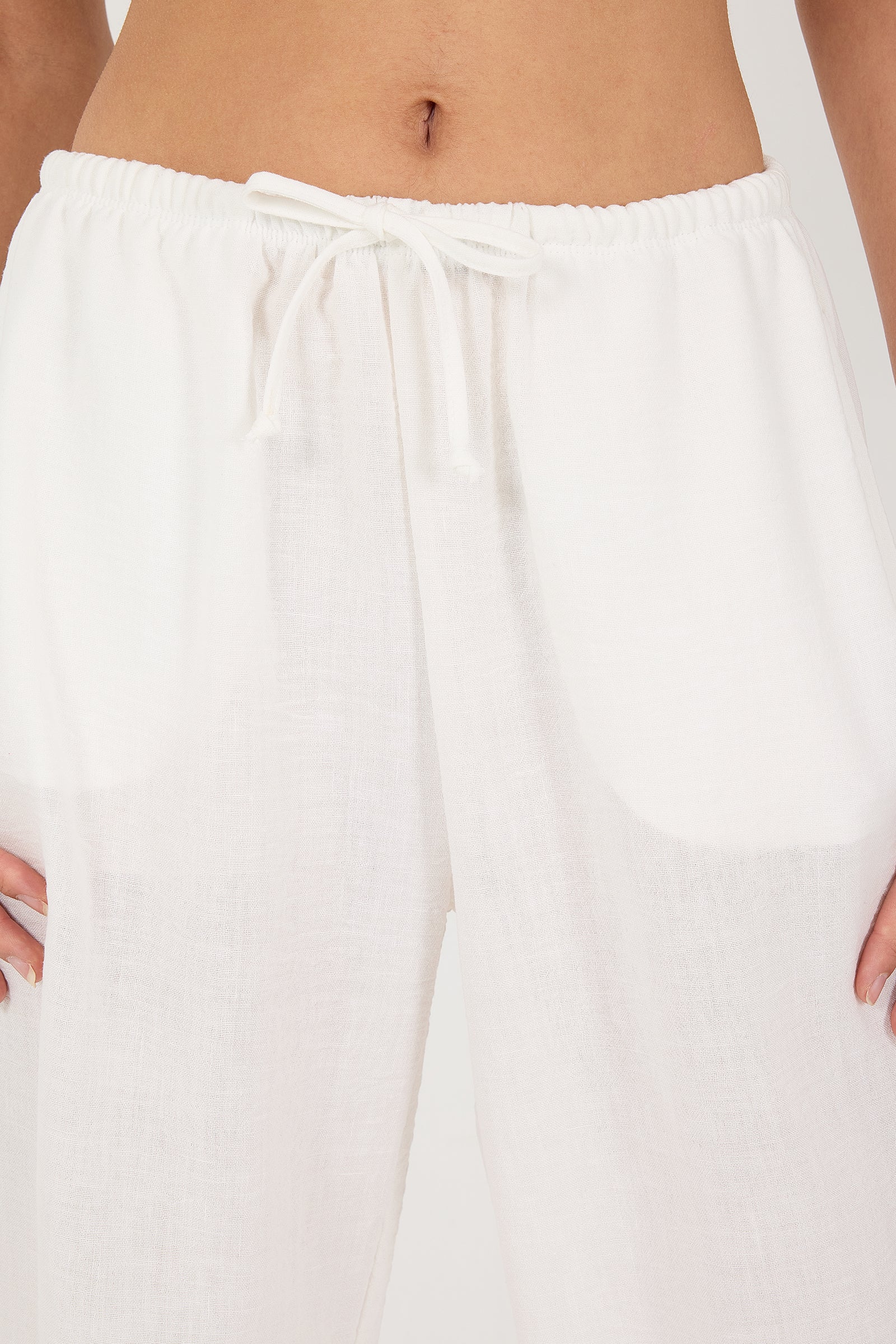 Tied Wide Leg Trousers - Image 14