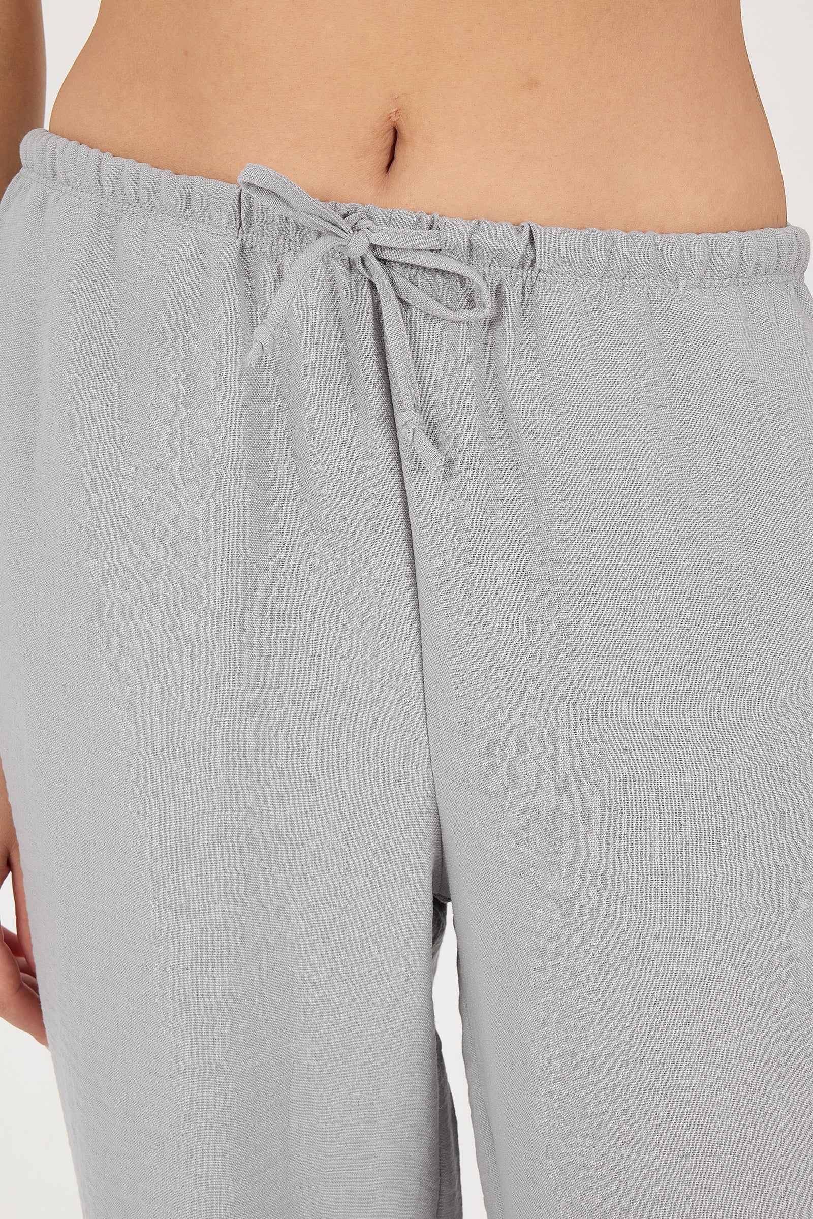 Tied Wide Leg Trousers - Image 20