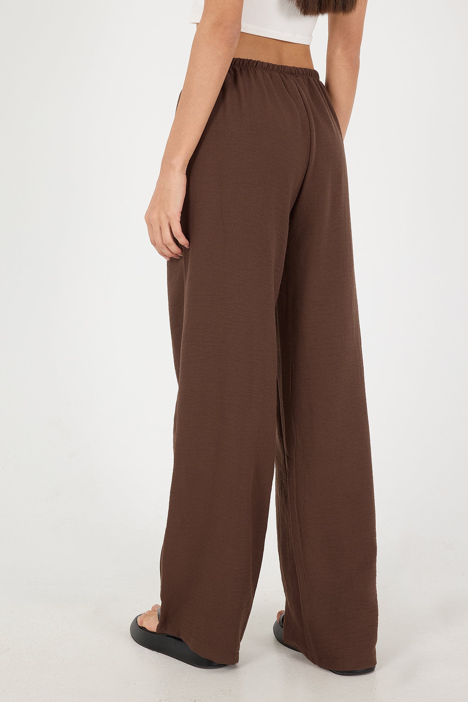 Tied Wide Leg Trousers - Image 28