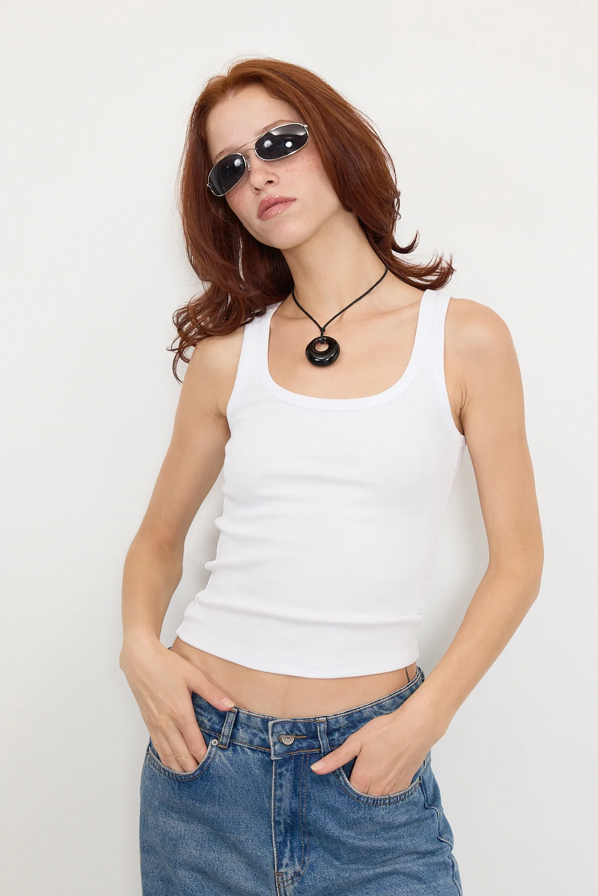 U Neck Sleeveless Tank Top - Image 59