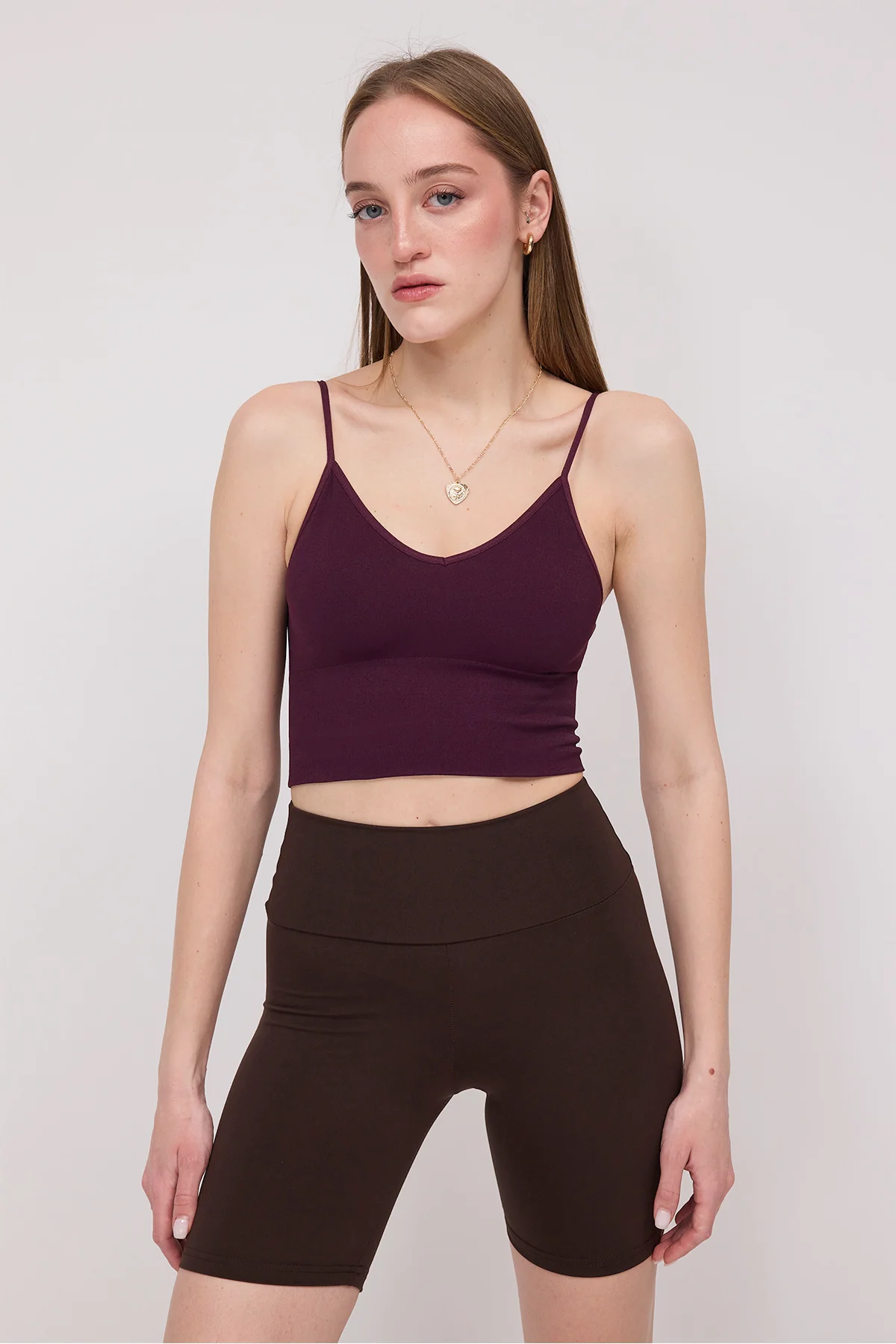 V-Neck Rope Strap Crop Tank Top - Image 12