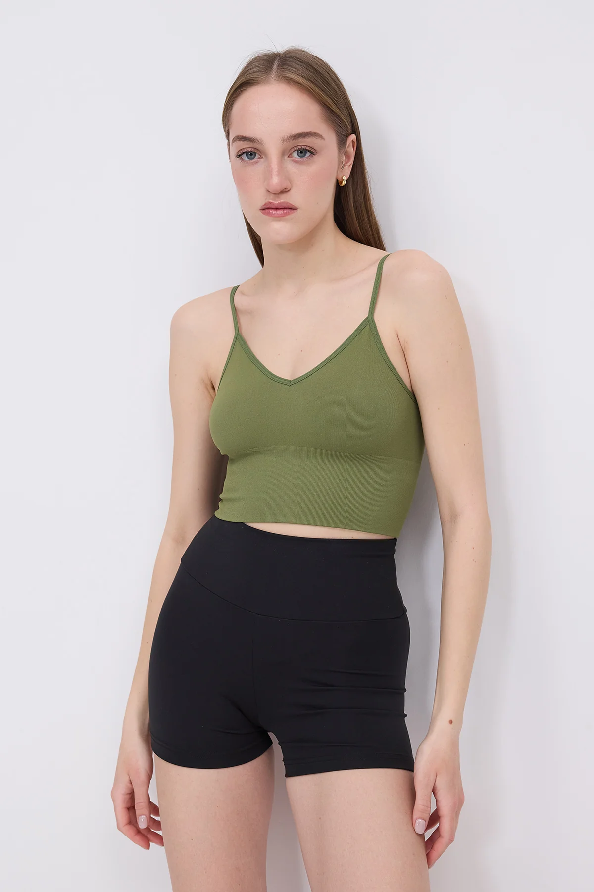 V-Neck Rope Strap Crop Tank Top - Image 16