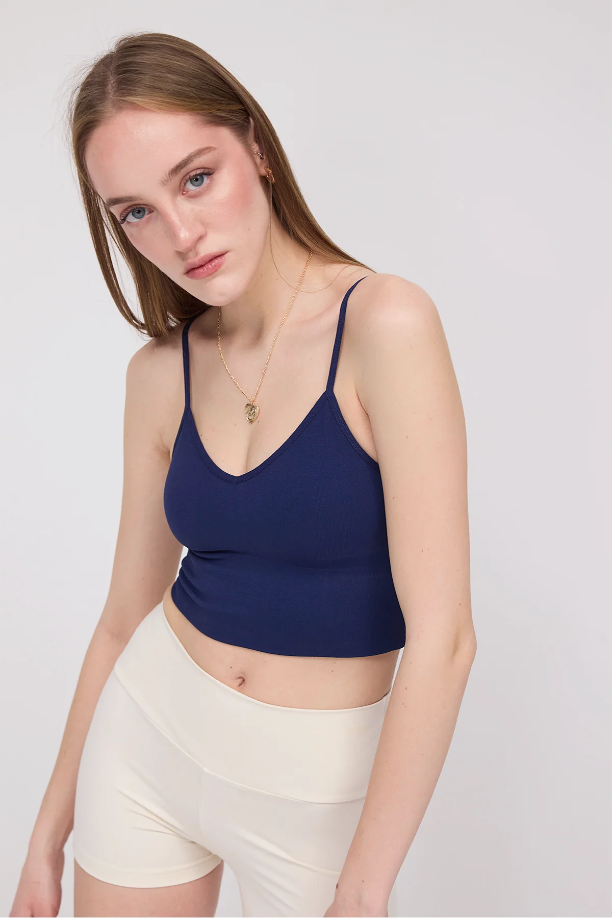 V-Neck Rope Strap Crop Tank Top - Image 21
