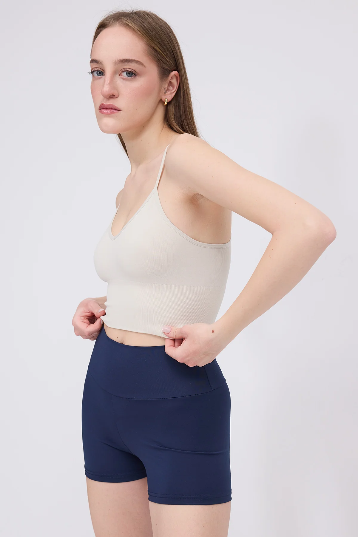 V-Neck Rope Strap Crop Tank Top - Image 26