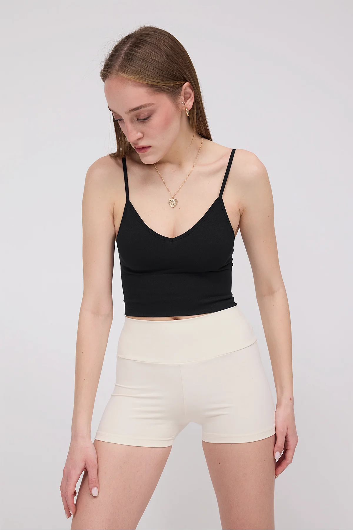 V-Neck Rope Strap Crop Tank Top - Image 34