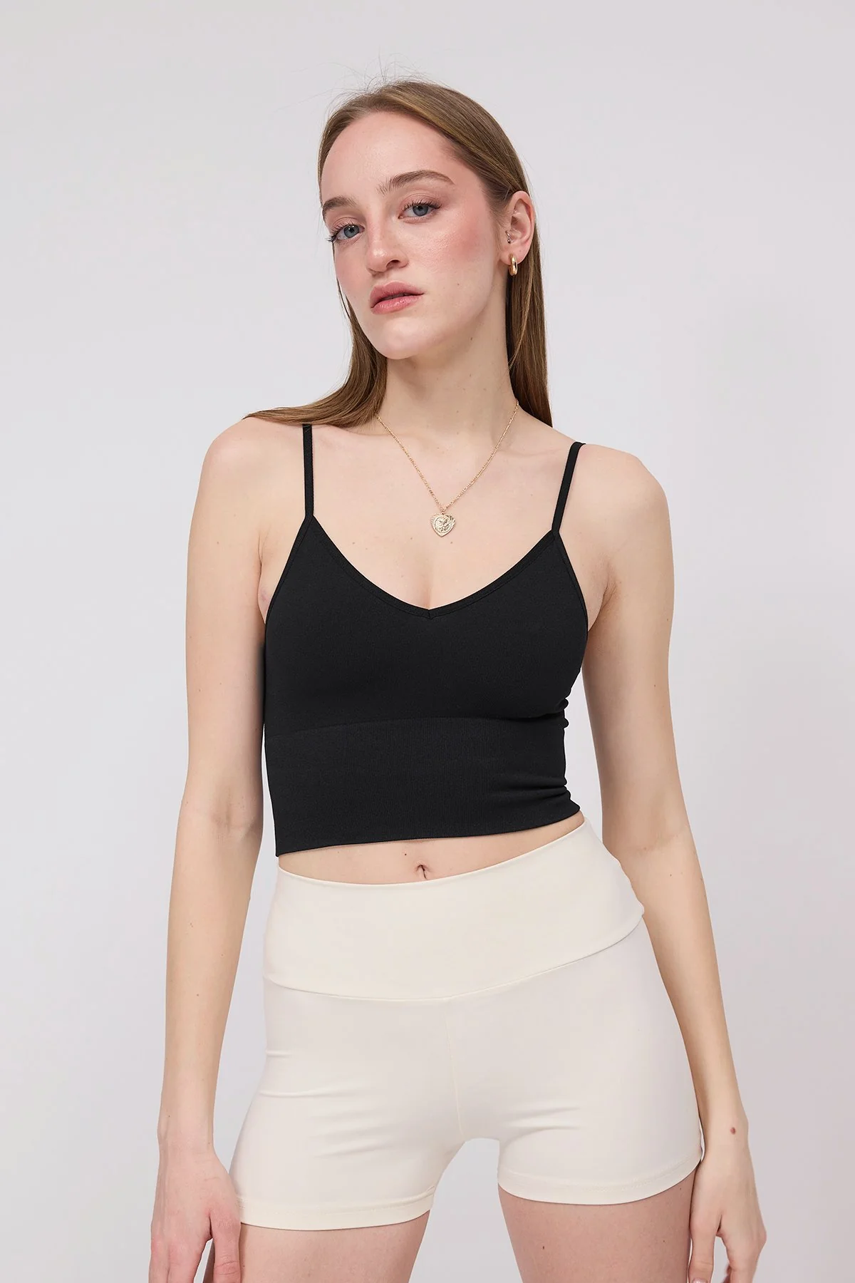 V-Neck Rope Strap Crop Tank Top - Image 36