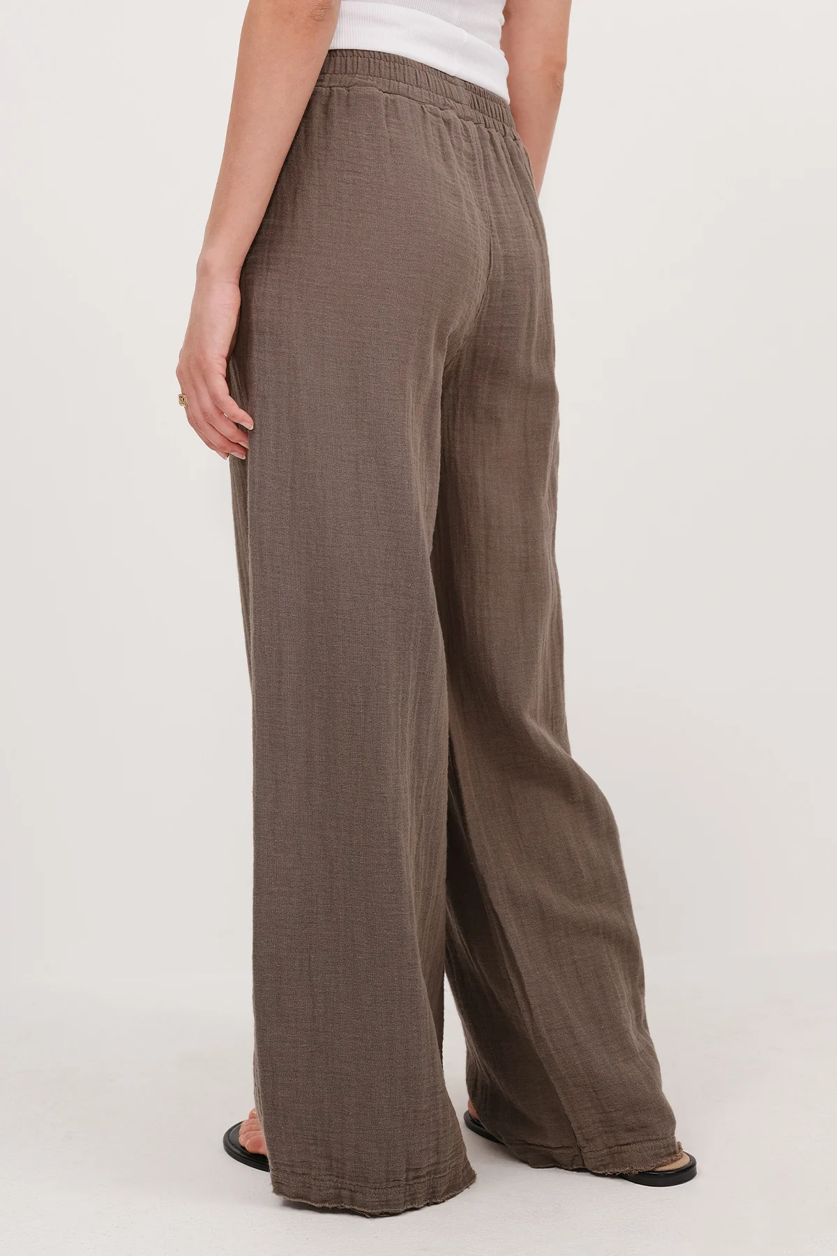 Wide-Leg Trousers With Elastic Waist - Image 11