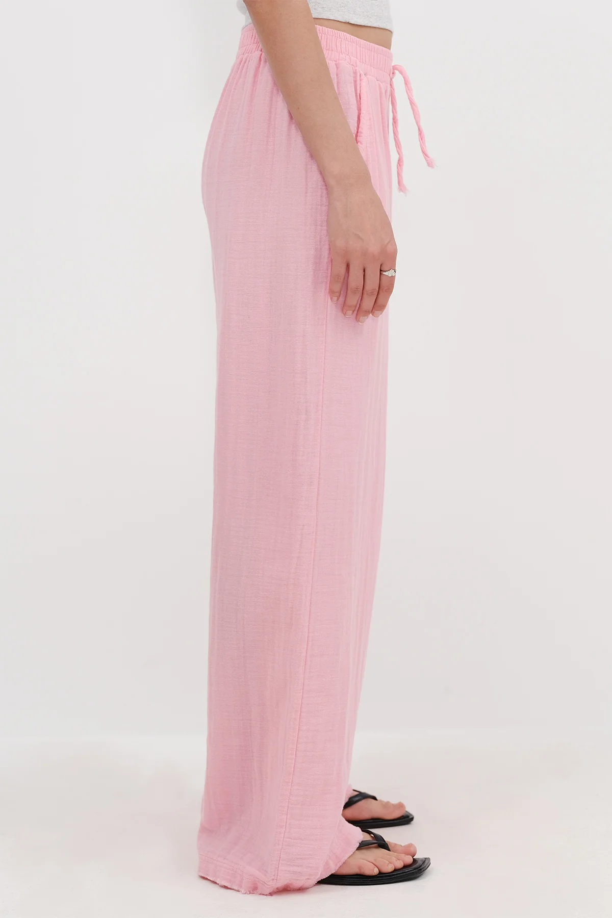 Wide-Leg Trousers With Elastic Waist - Image 15