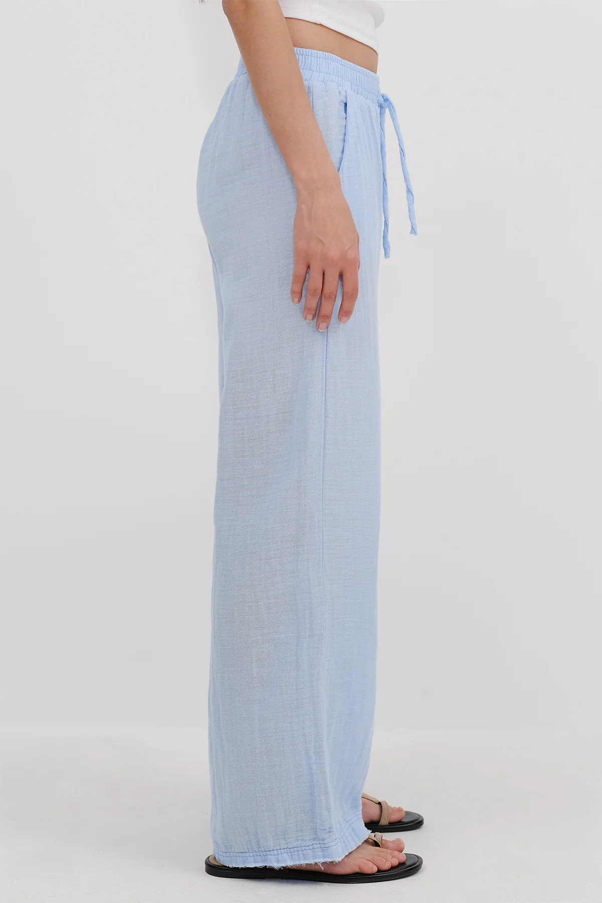 Wide-Leg Trousers With Elastic Waist - Image 22