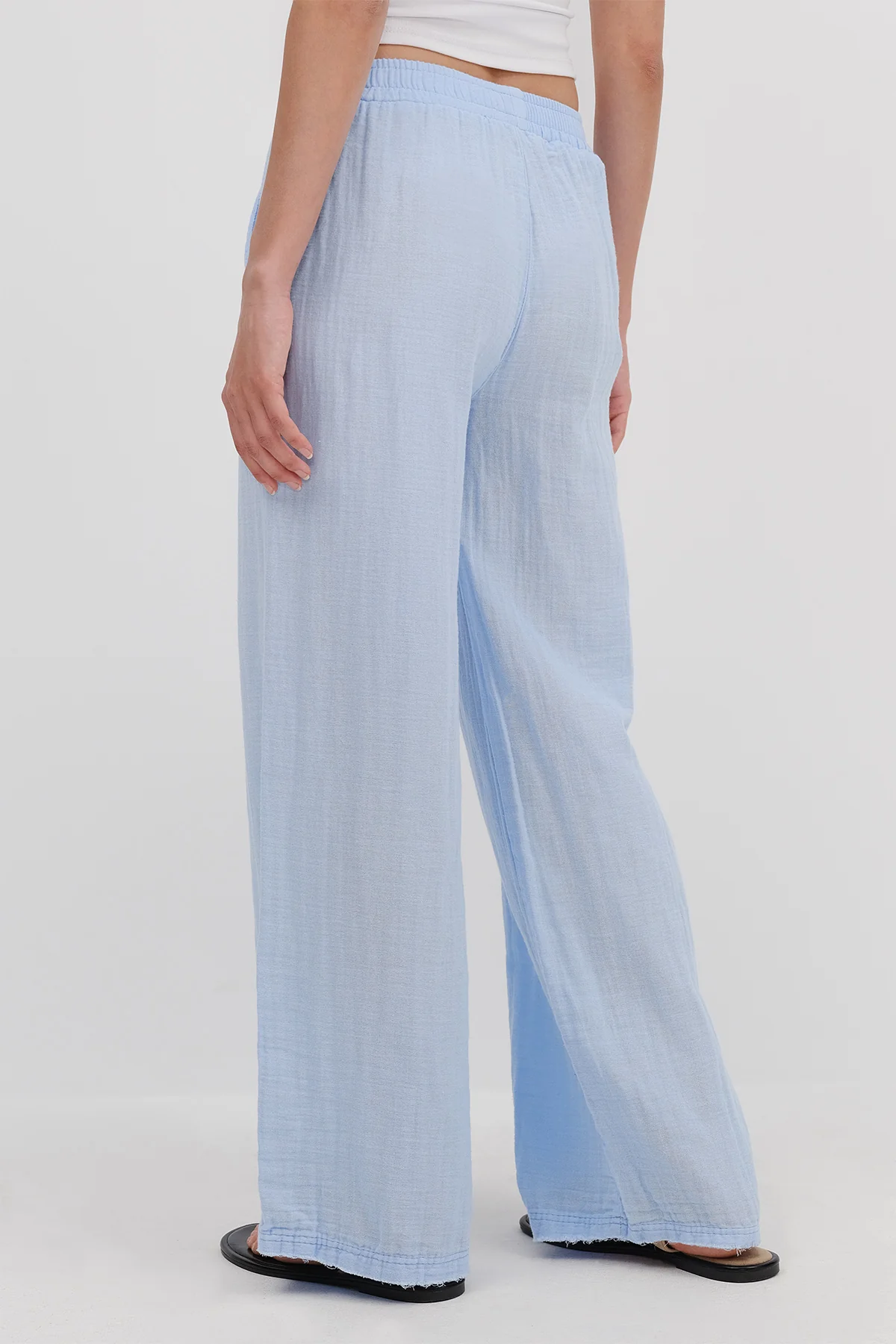 Wide-Leg Trousers With Elastic Waist - Image 23
