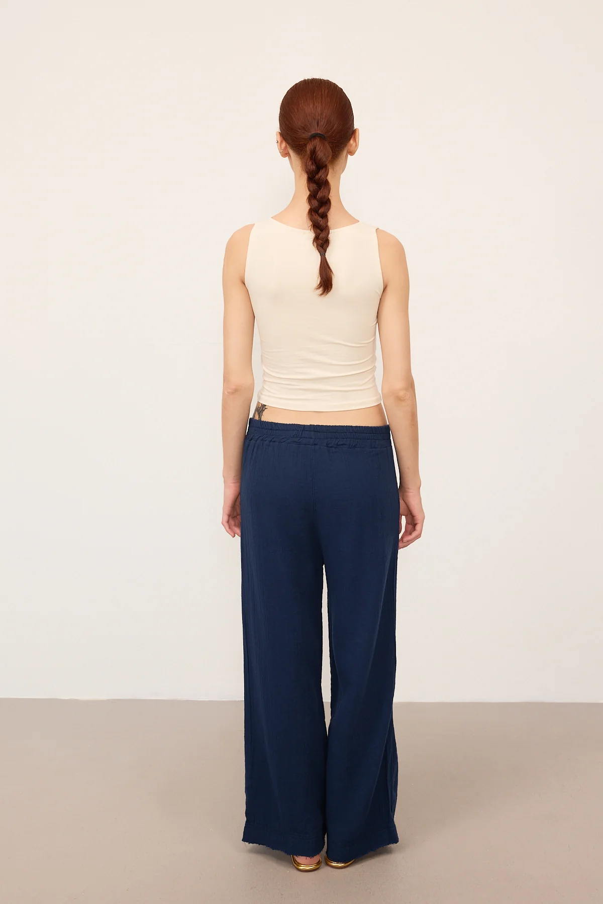 Wide-Leg Trousers With Elastic Waist - Image 28